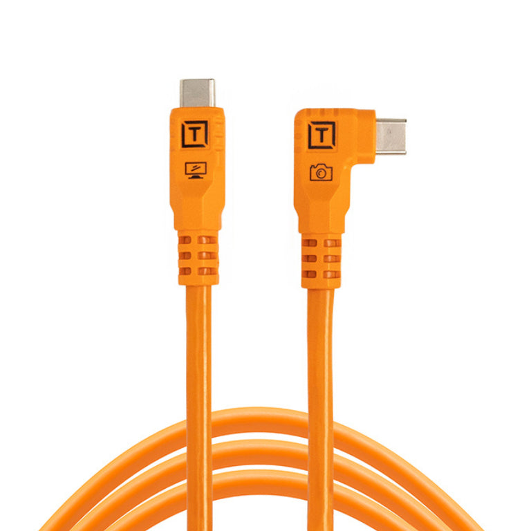 TetherTools TetherPro Optima 10G USB-C - Straight to Right Angle Cable - 6' (1.8m)