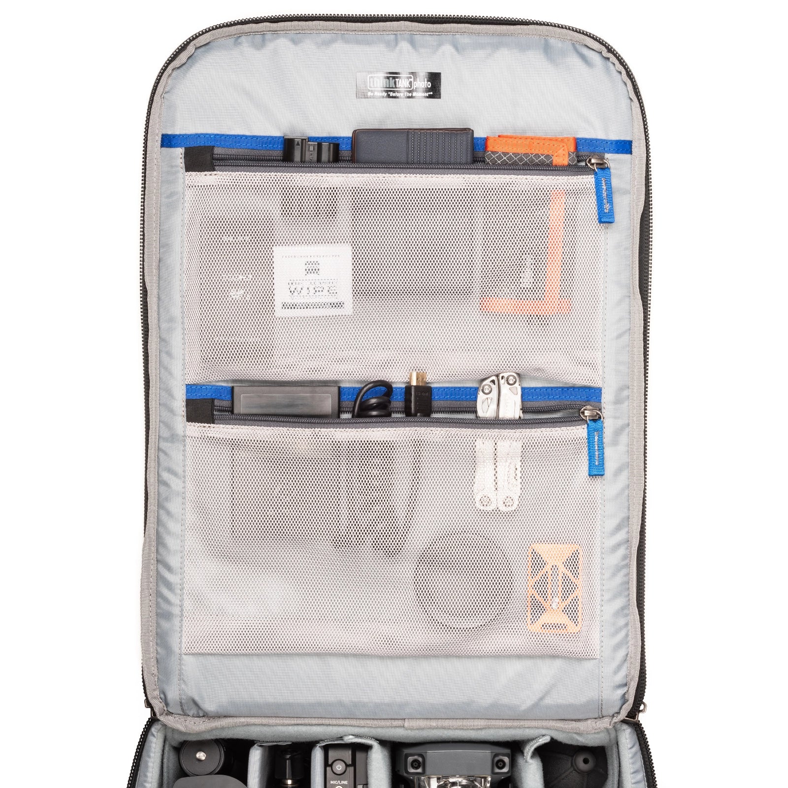Think Tank Airport Advantage XT lid pocket view