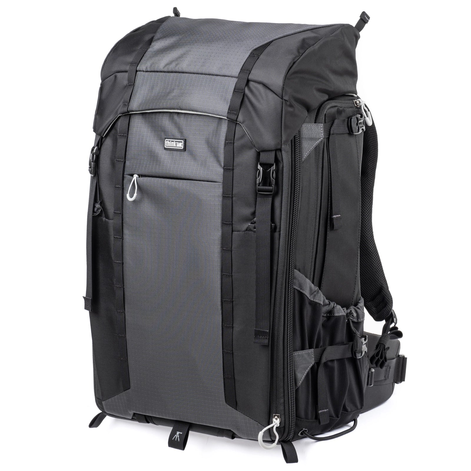 Think Tank FirstLight 46L+ front angle of expanded top