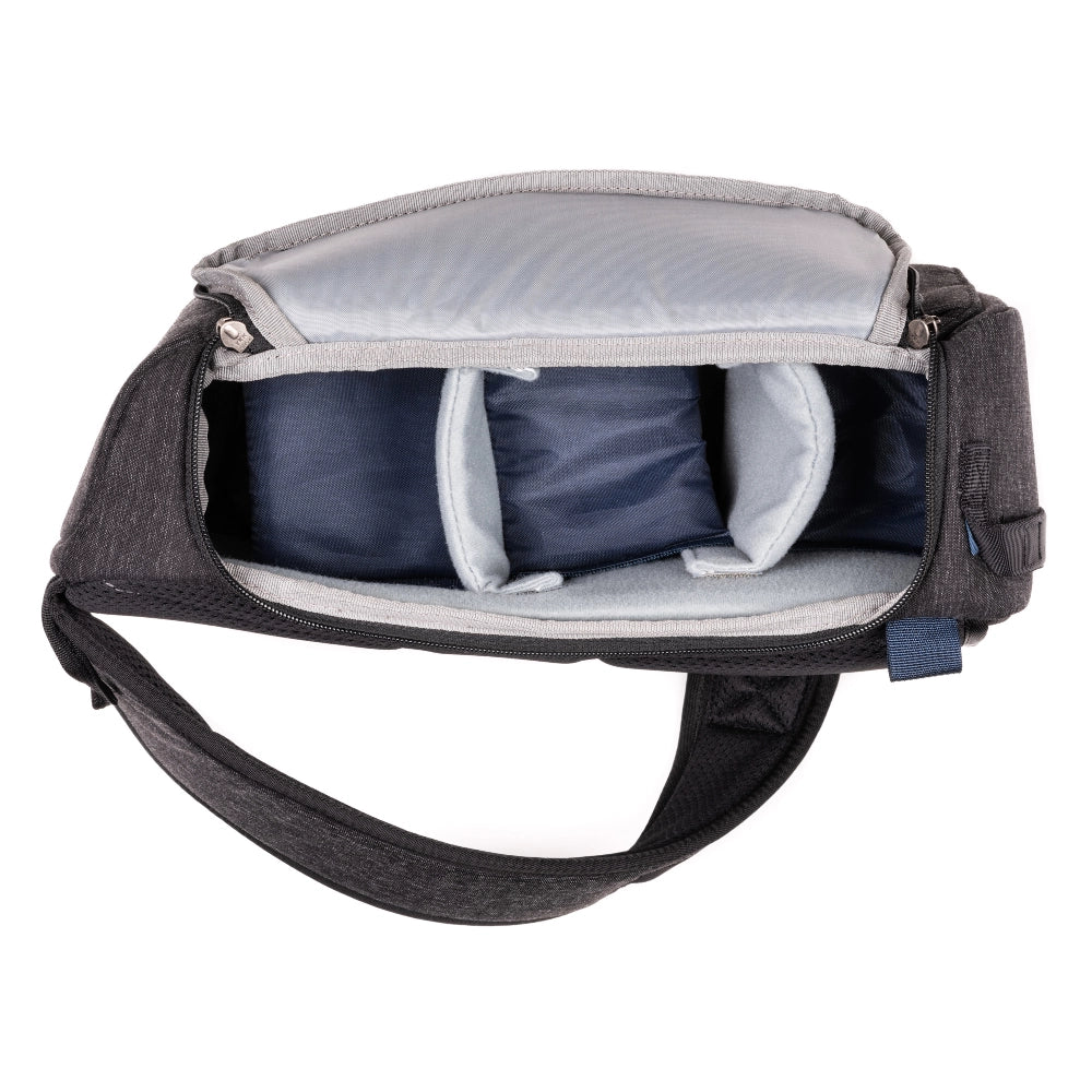 Think Tank Photo Urban Access 8 side angle of inside bag