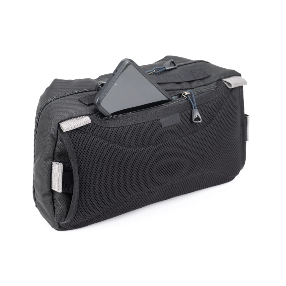Think Tank PressPass 10 back angle of small pocket