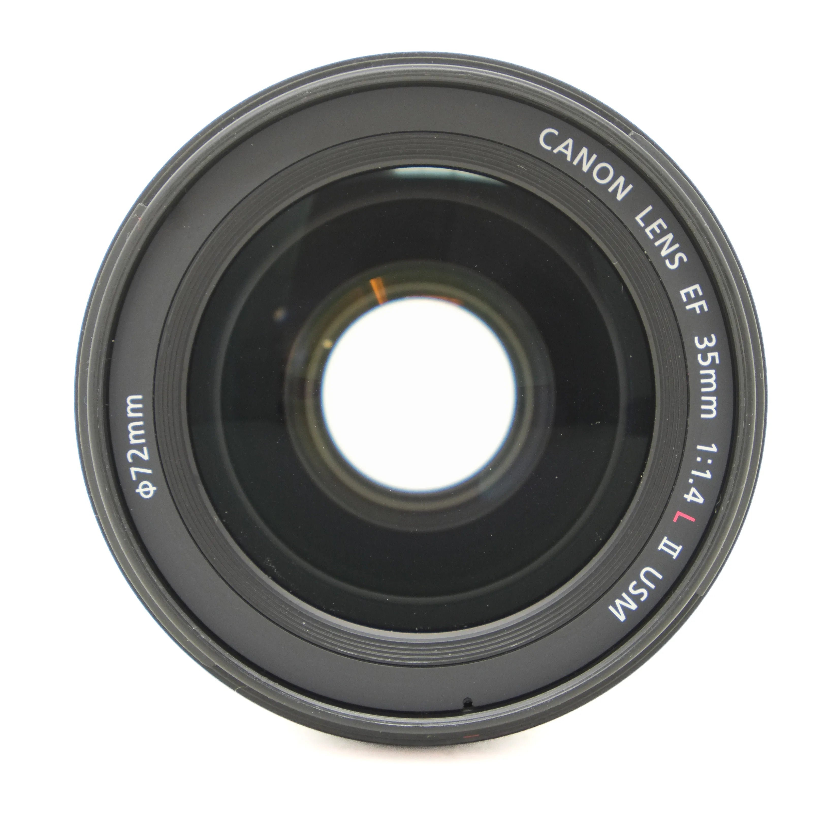 Canon camera lens on a white background