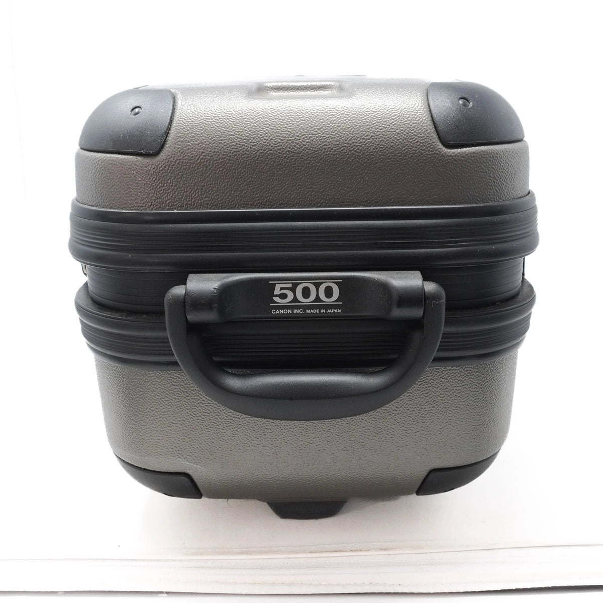 Gray case with '500' branding on a white background