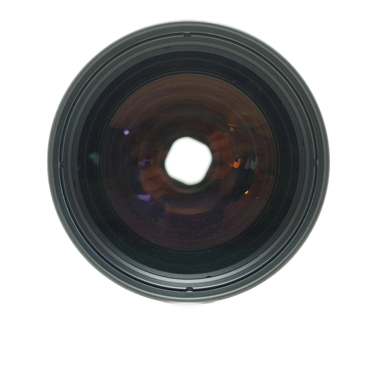 Camera lens on a white background