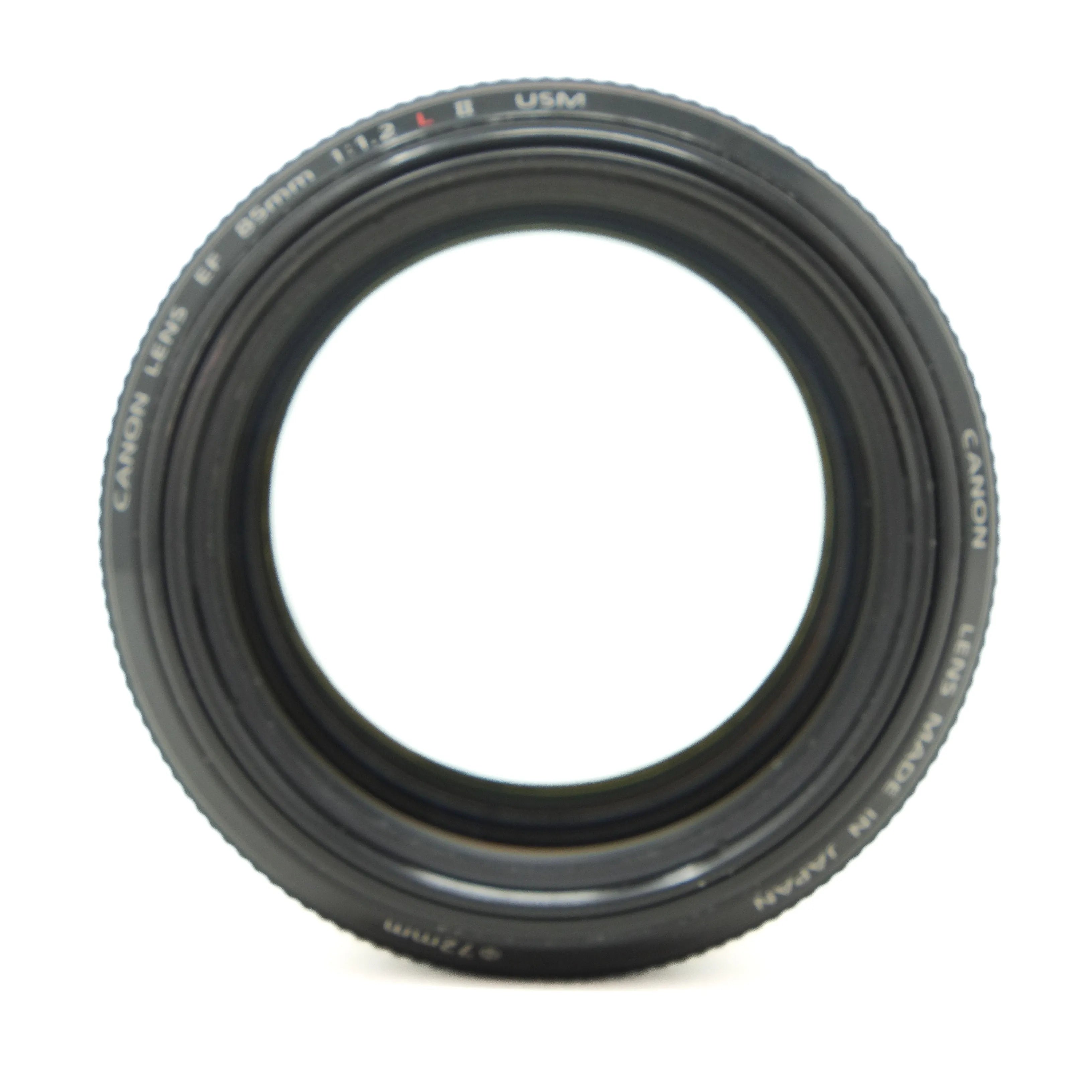 Canon camera lens on a white background