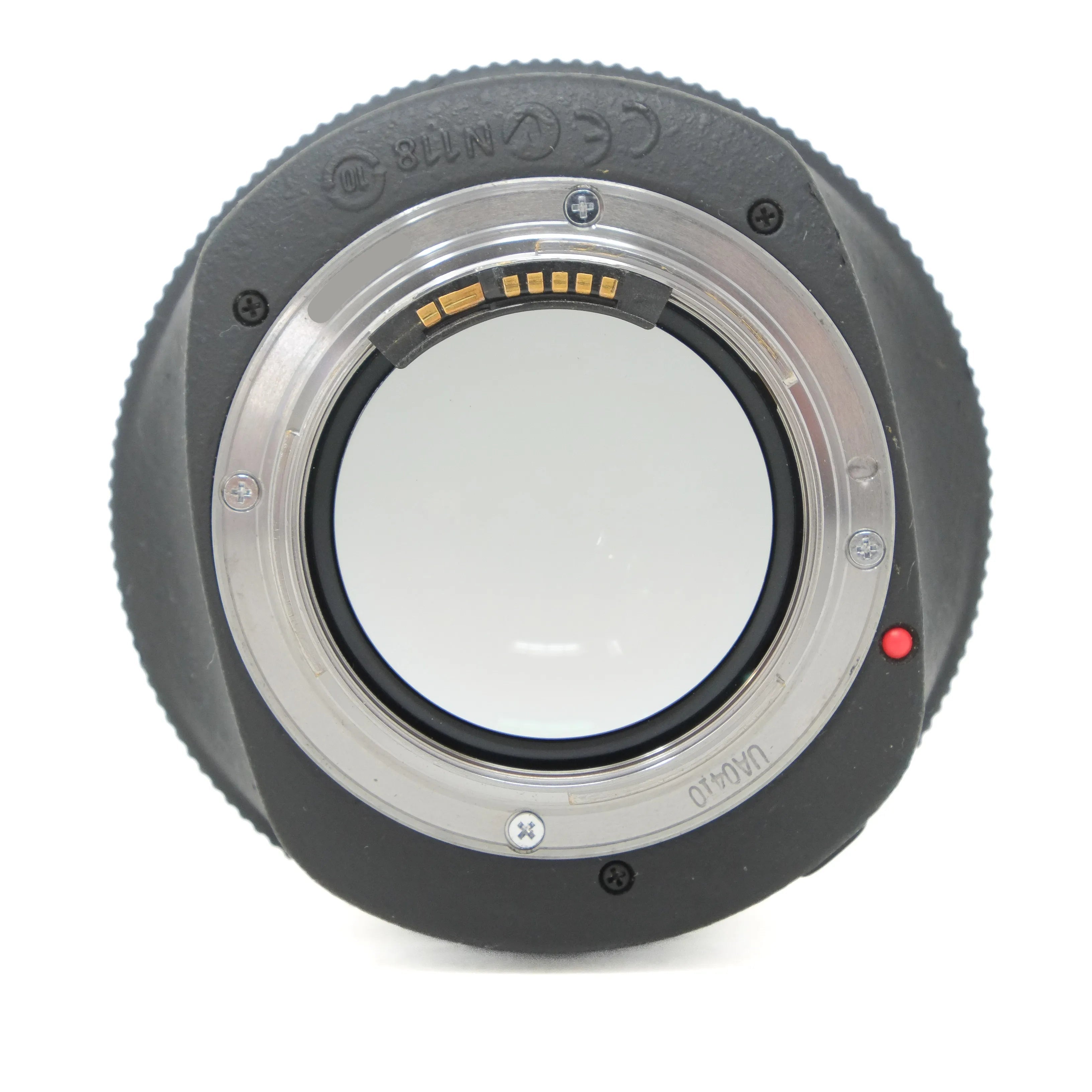 Camera lens on a white background