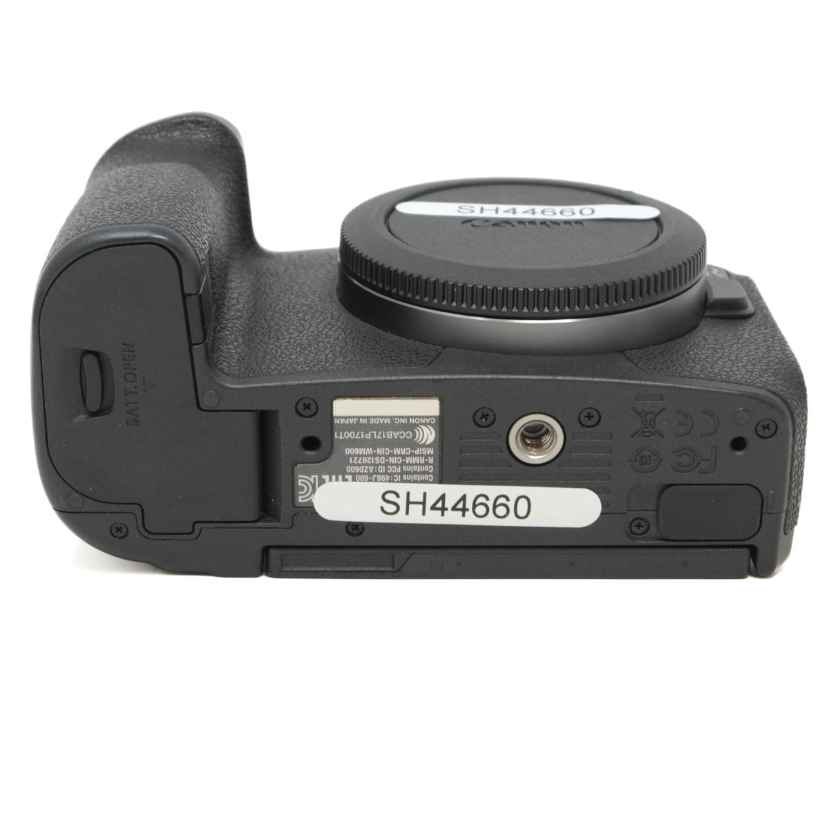 Used Canon EOS R Mirrorless Camera Body - bottom angle