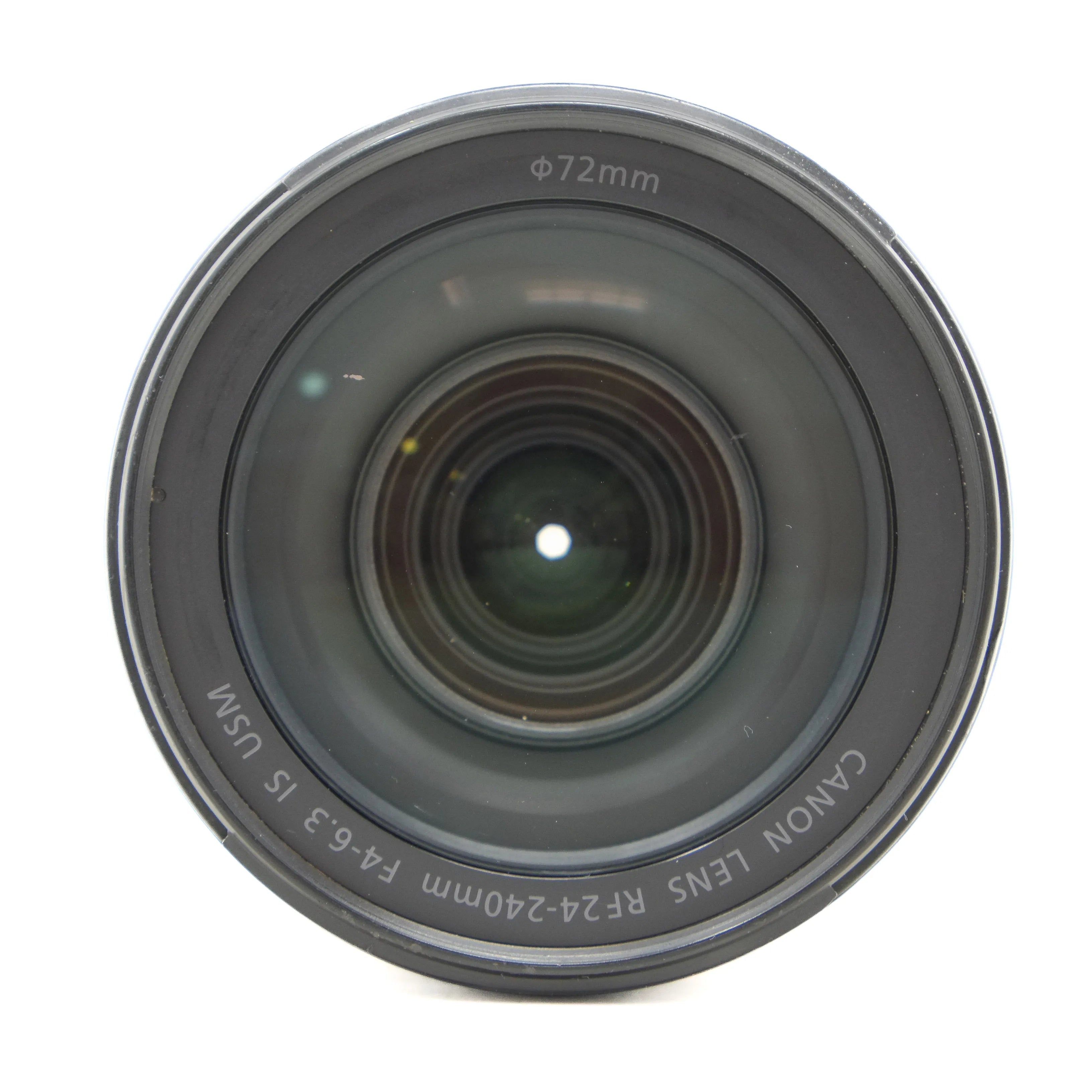 Canon camera lens on a white background