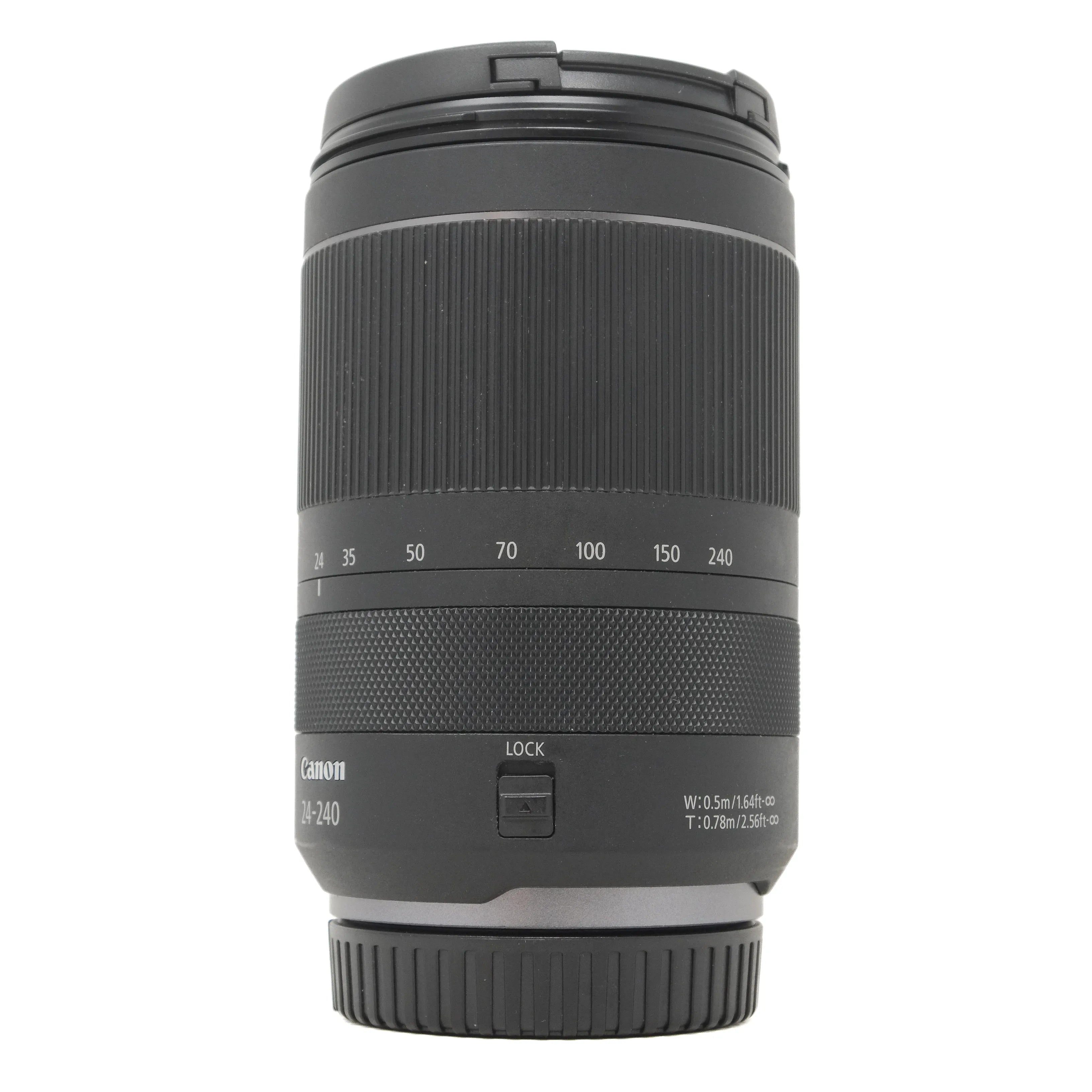 Canon camera lens on a white background