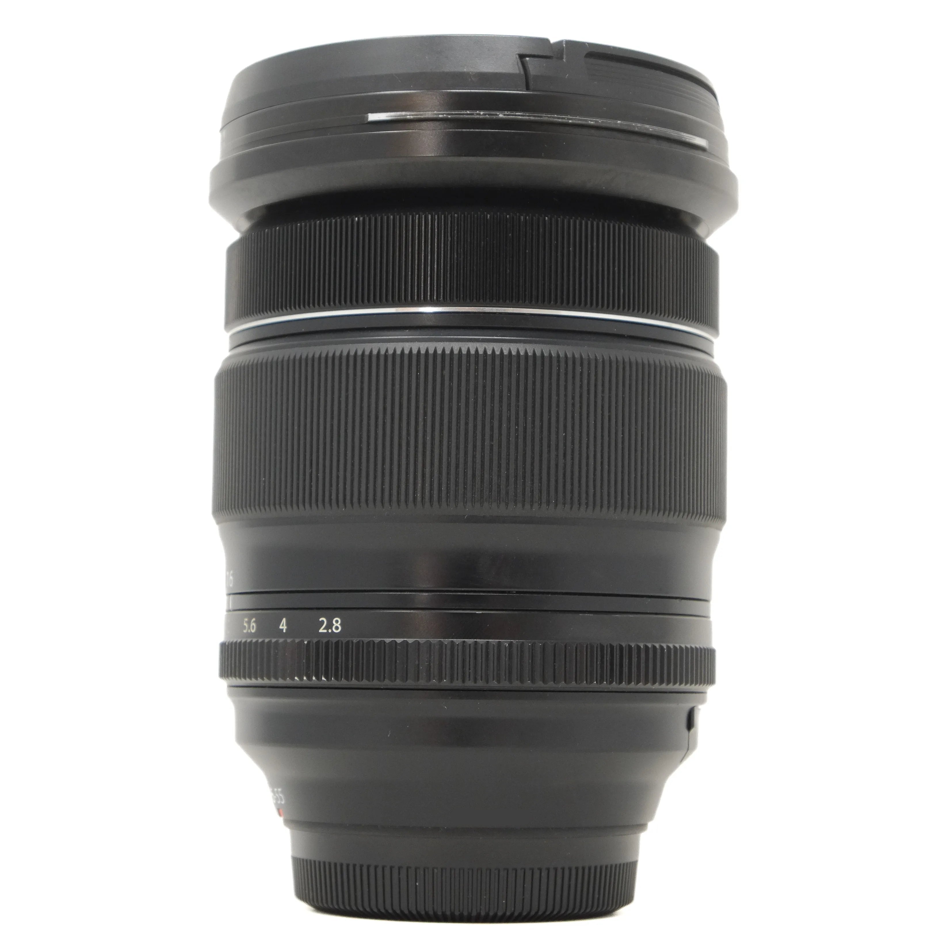 Camera lens on a white background