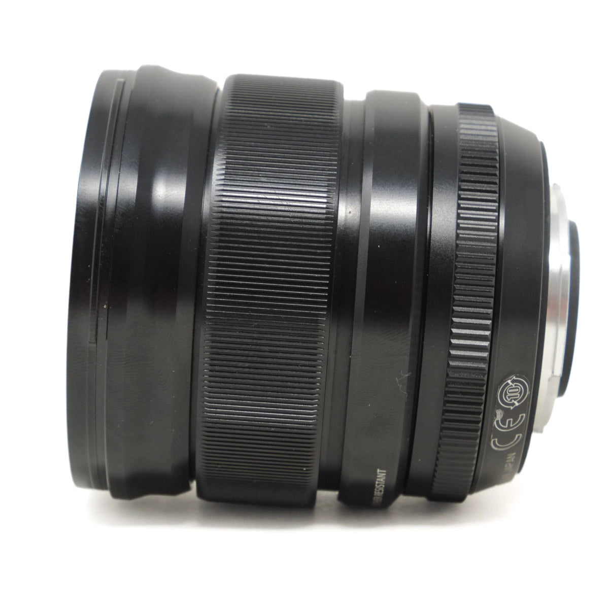 Camera lens on a white background