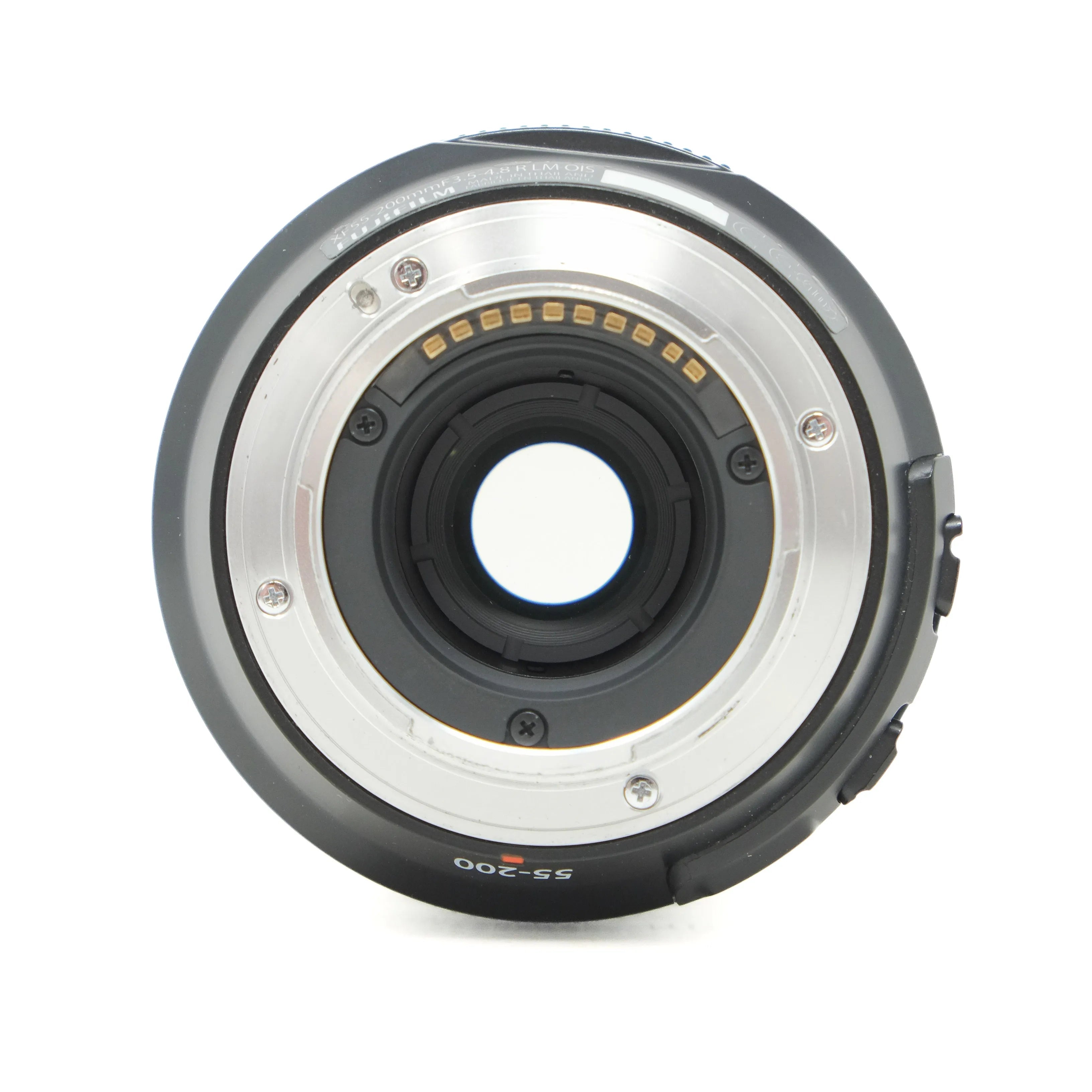 Camera lens on a white background