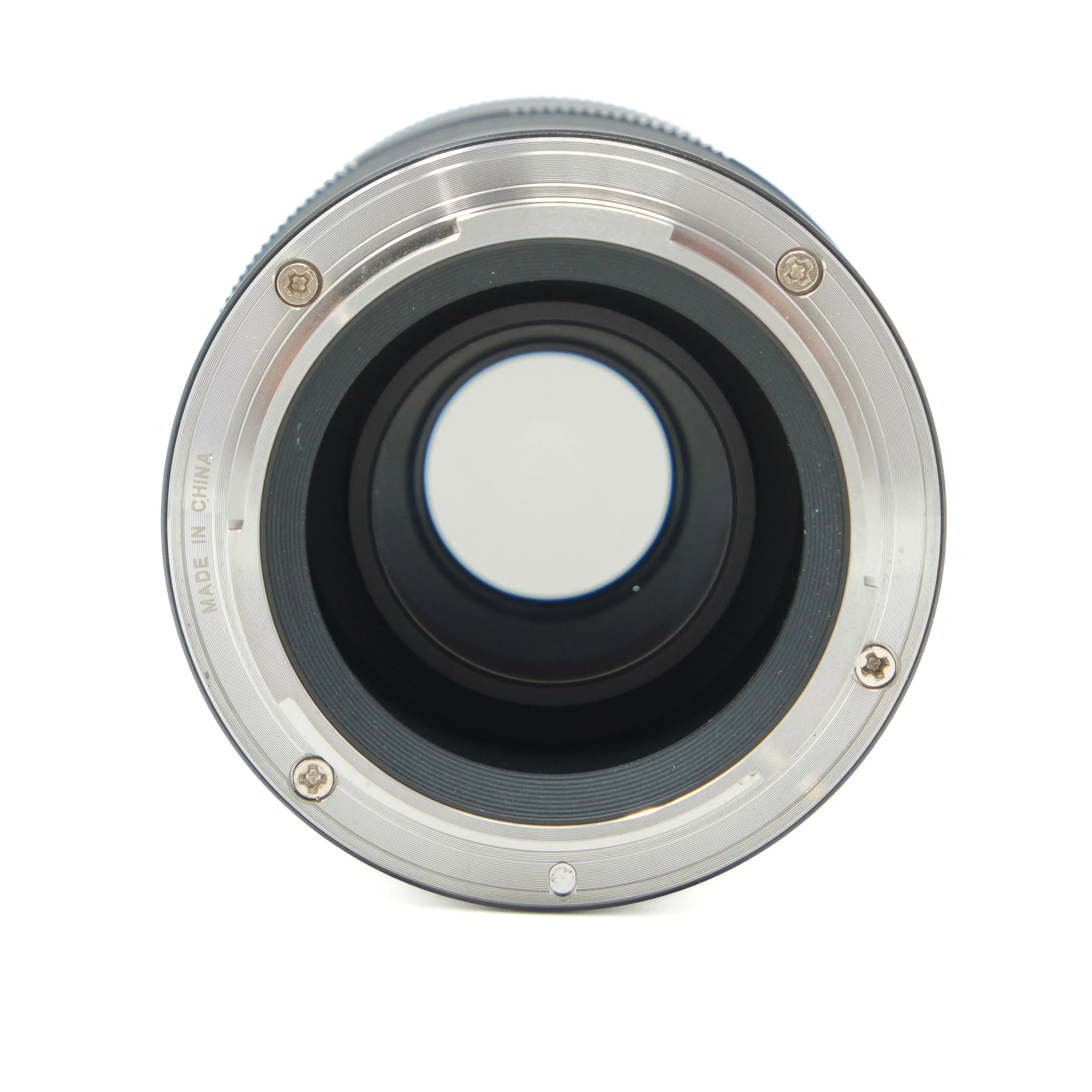 Camera lens on a white background