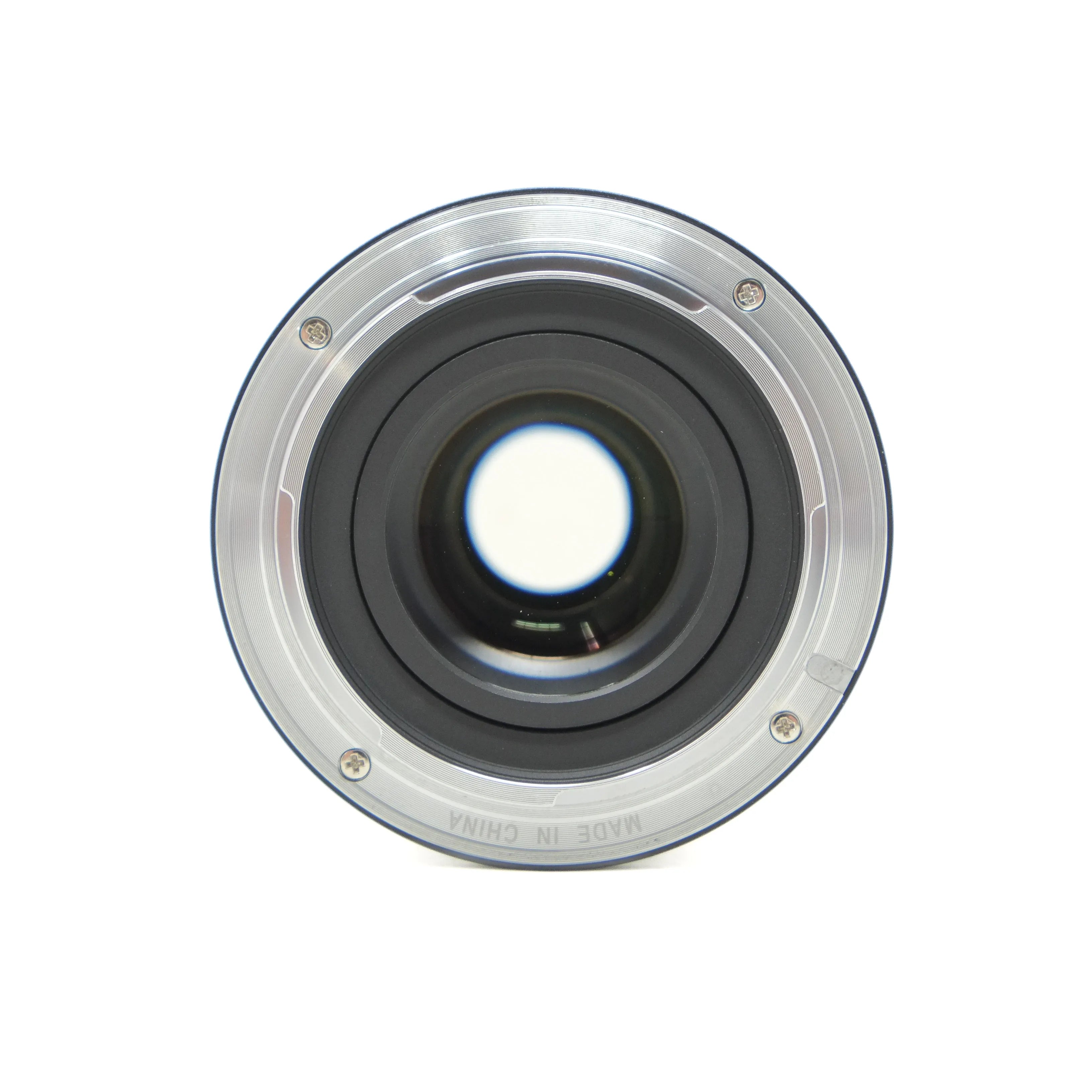 Camera lens on a white background