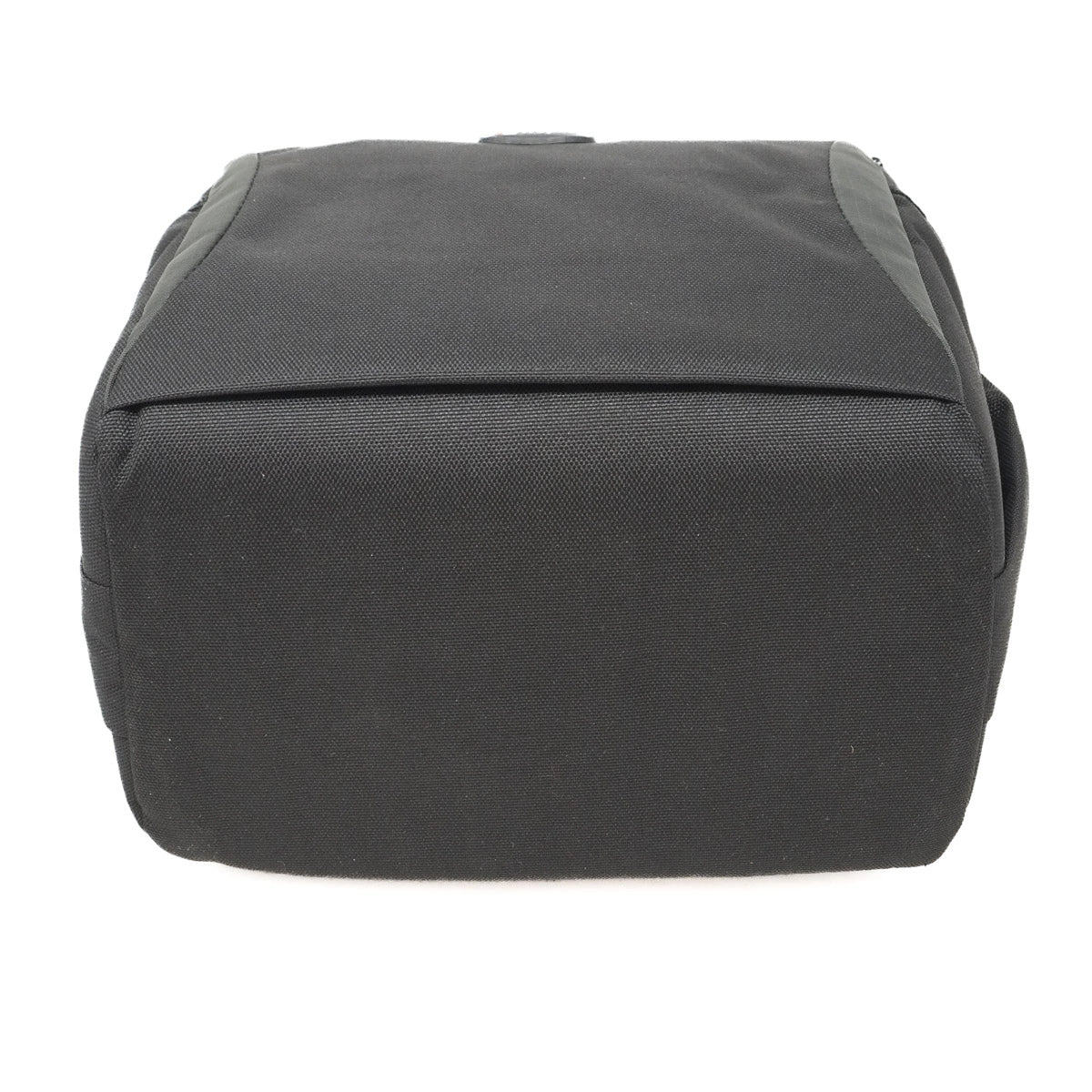 Black backpack on a white background