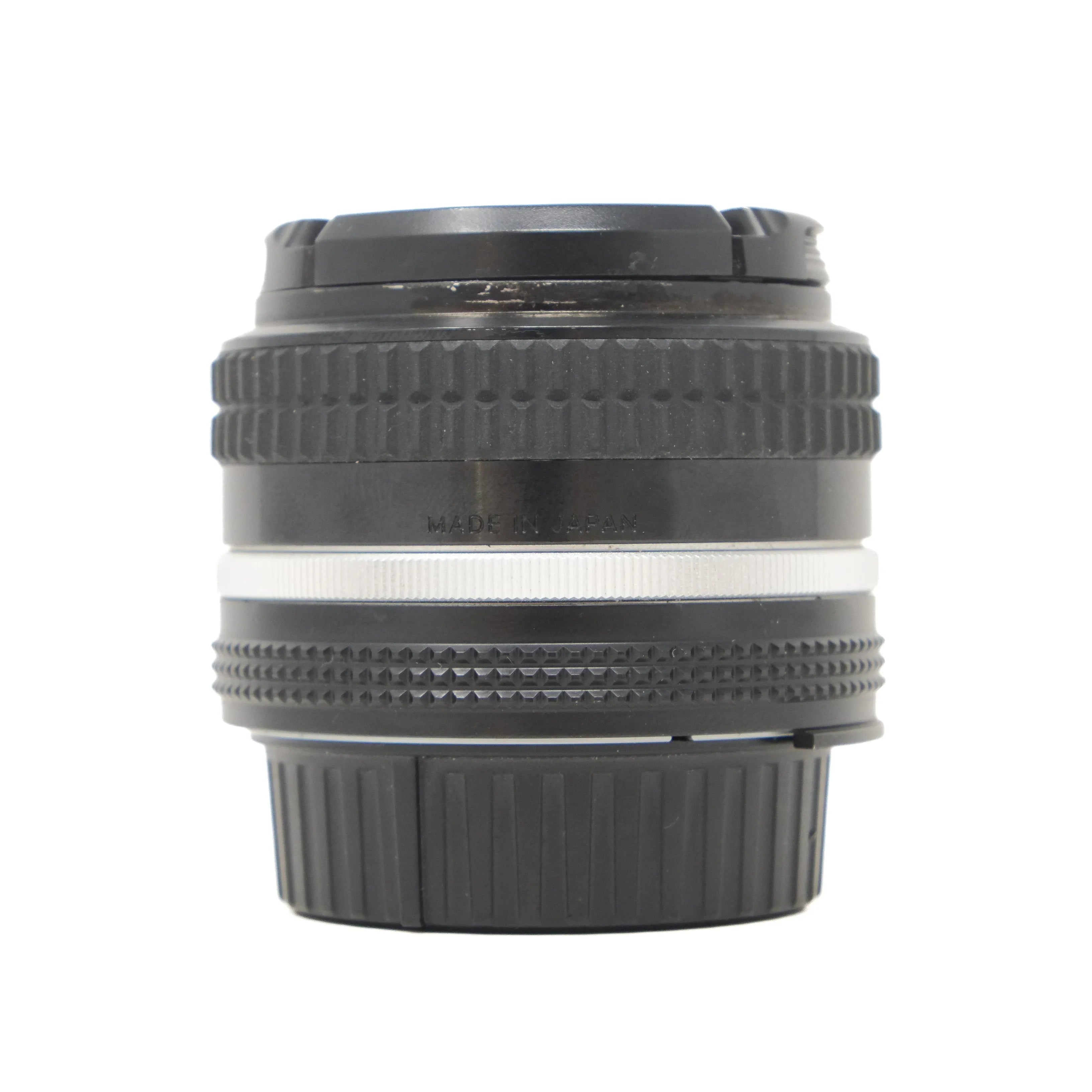 Camera lens on a white background