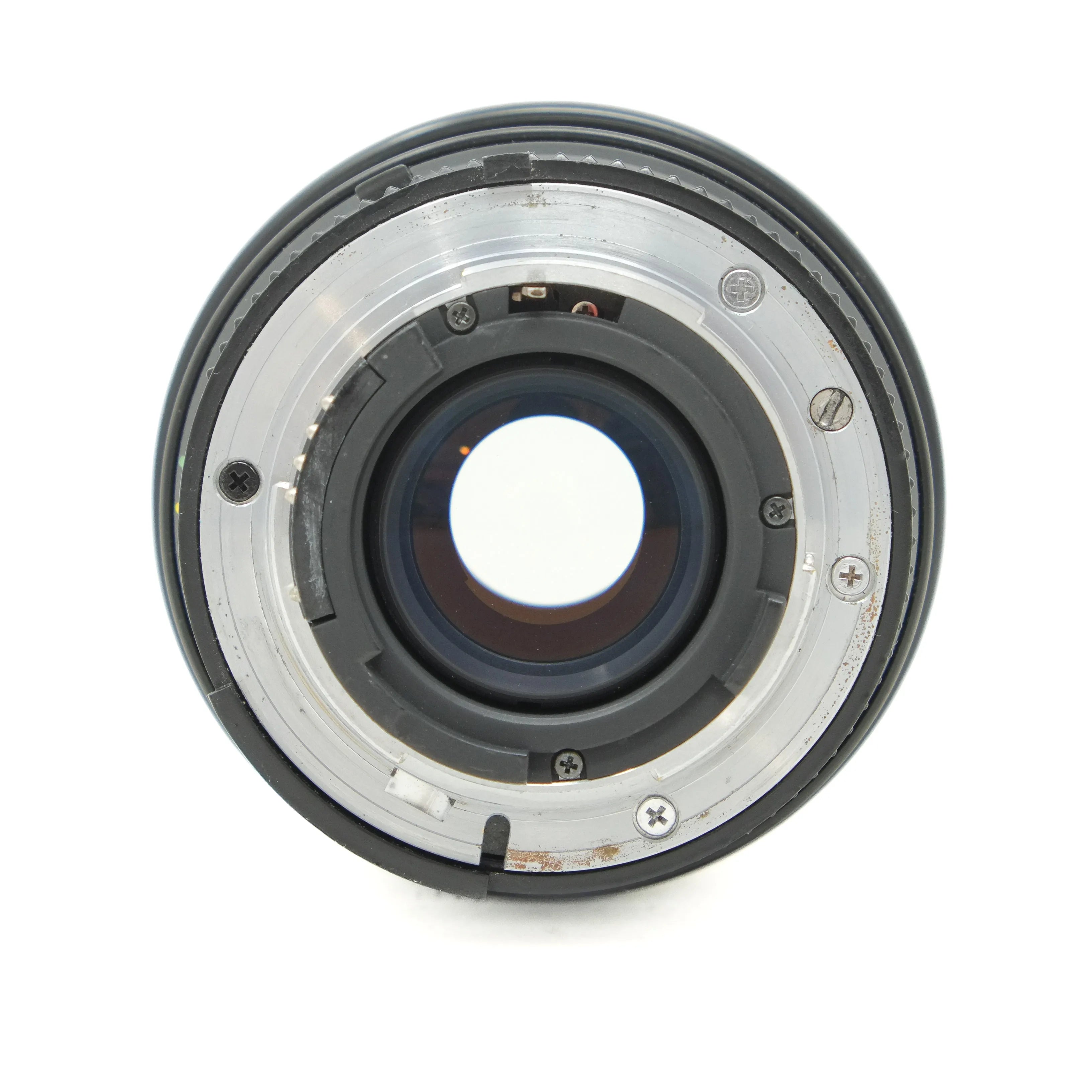 Camera lens on a white background