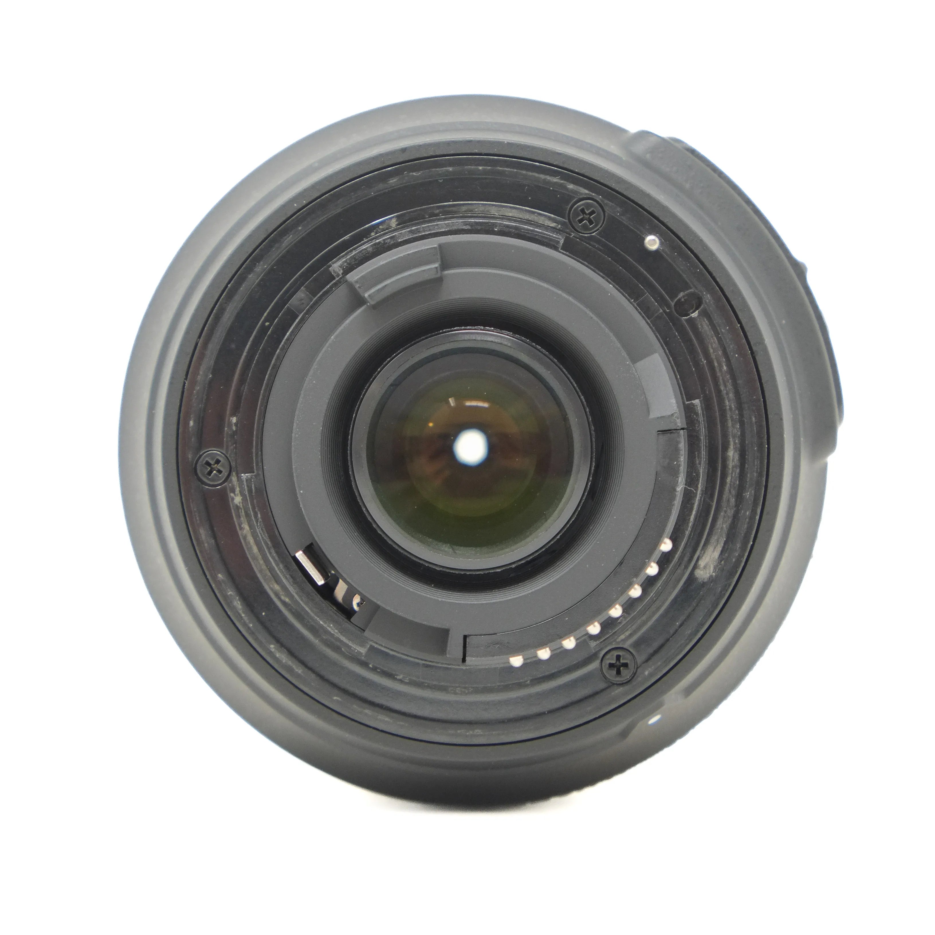 Camera lens on a white background