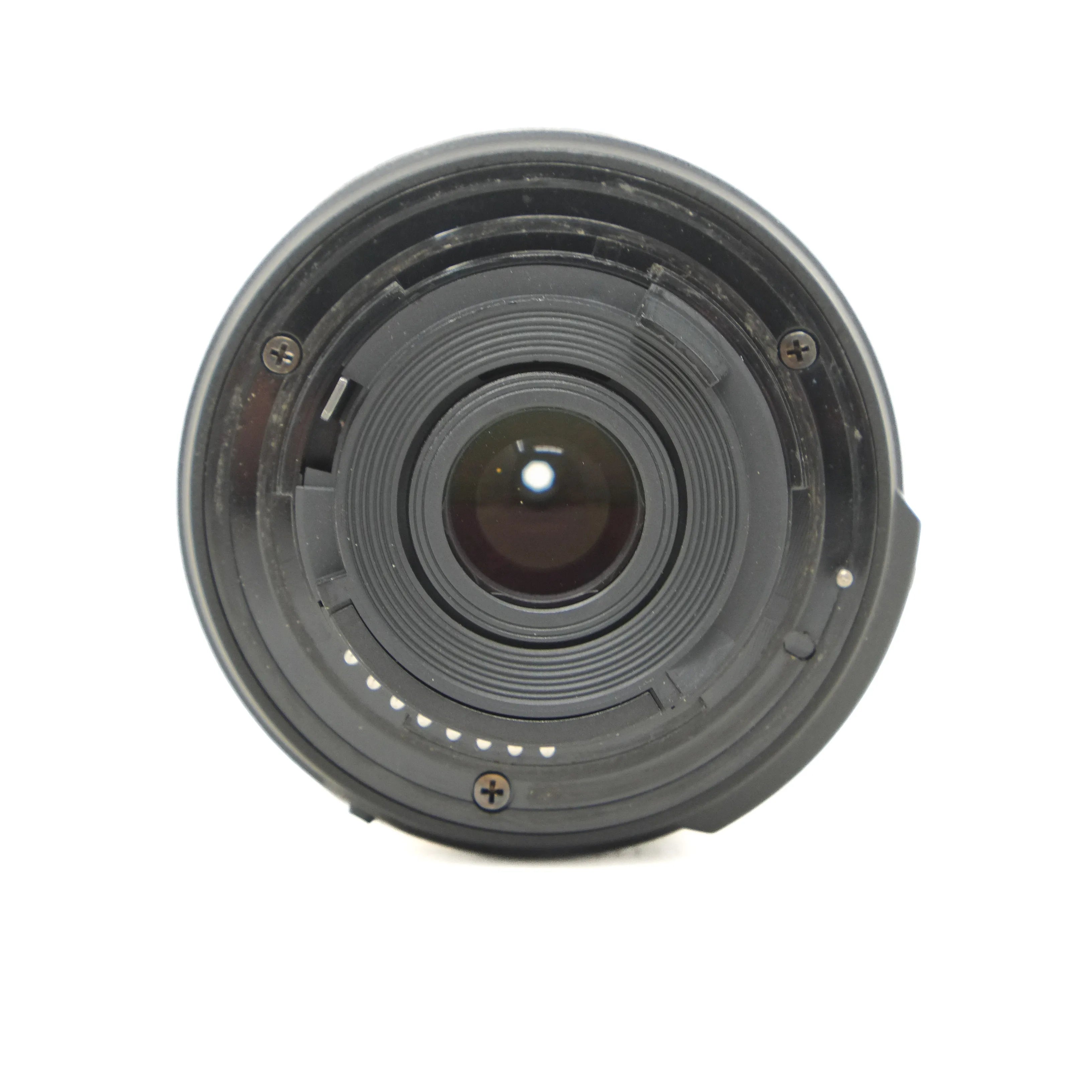 Camera lens on a white background