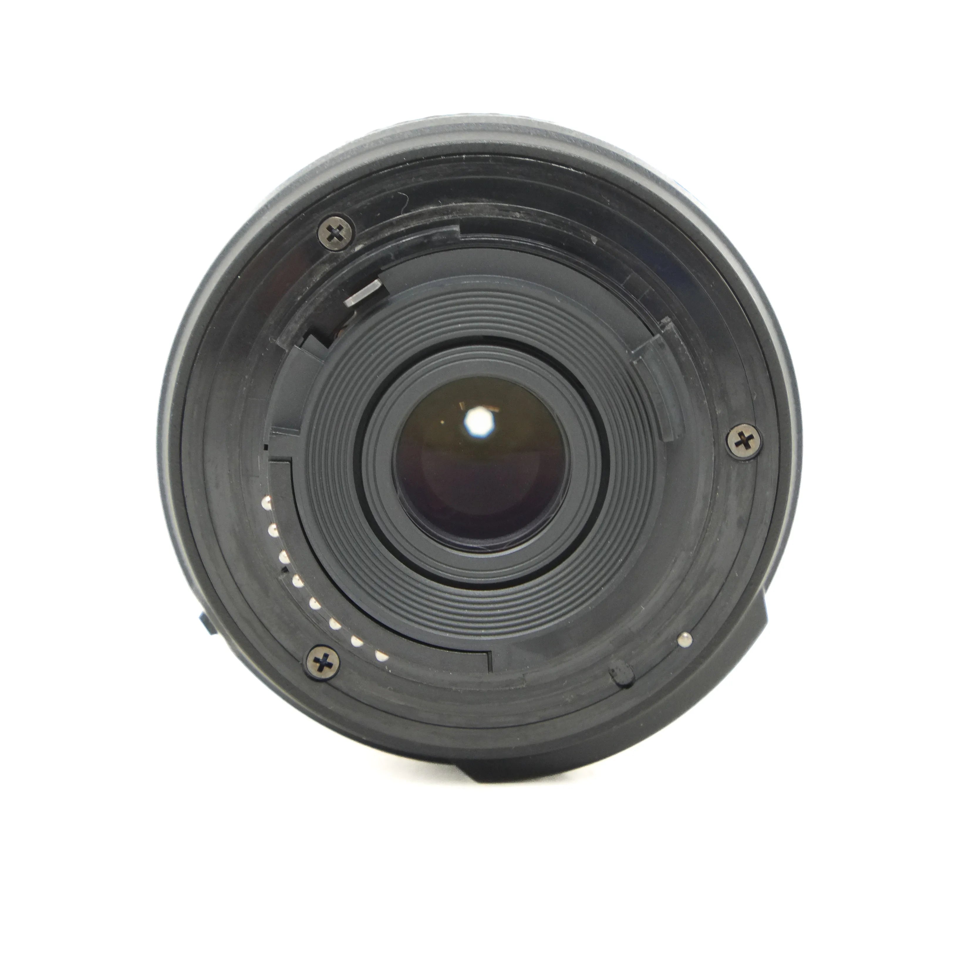 Camera lens on a white background