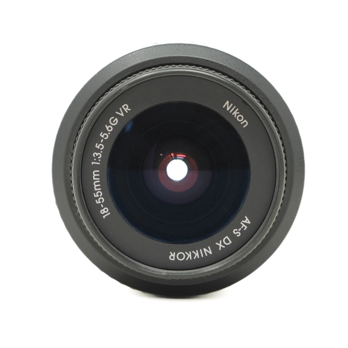 Used Nikon D60 DSLR camera with 18-55mm VR lens - top angle