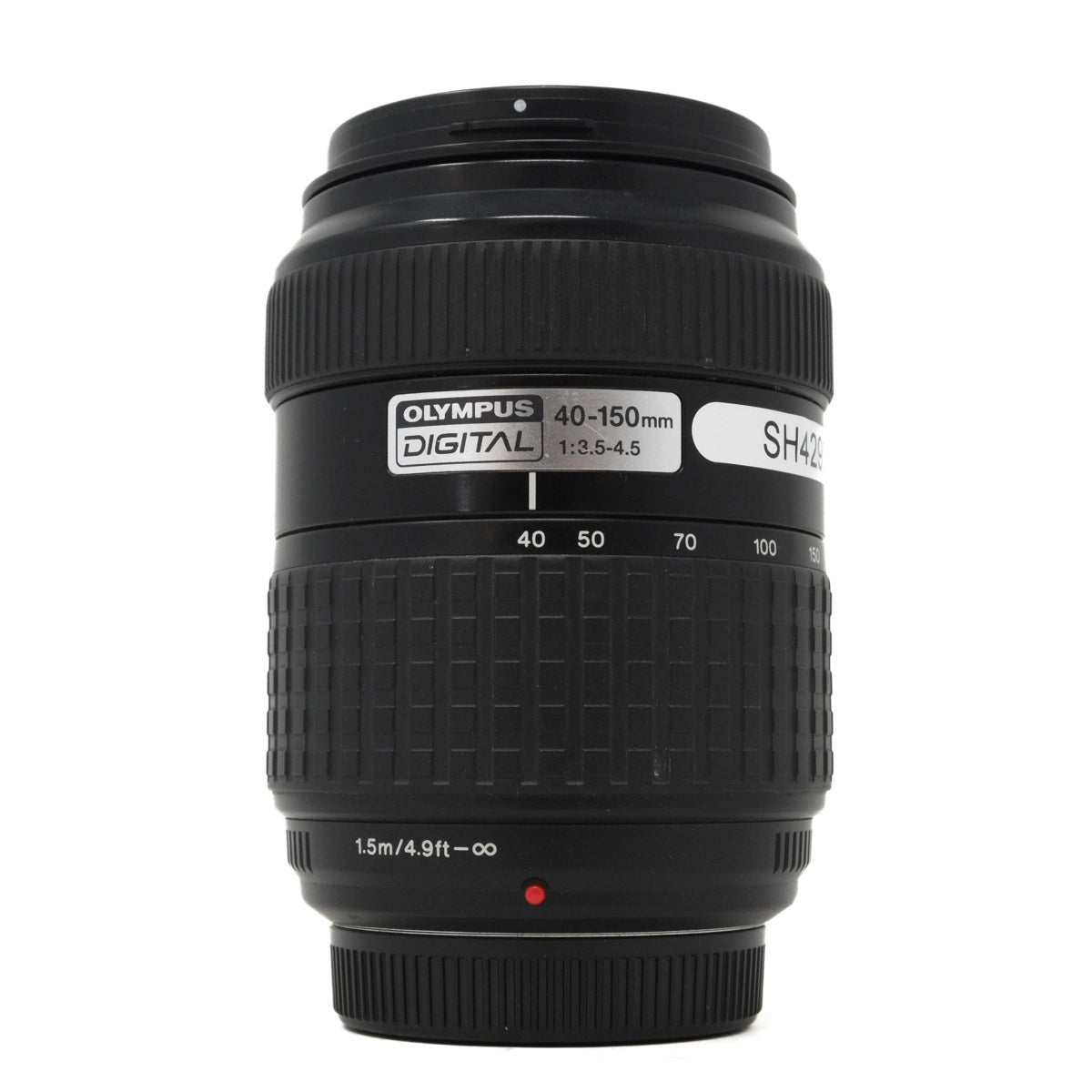 Used Olympus Digital 40-150mm f3.5-4.5 Lens - Front angle