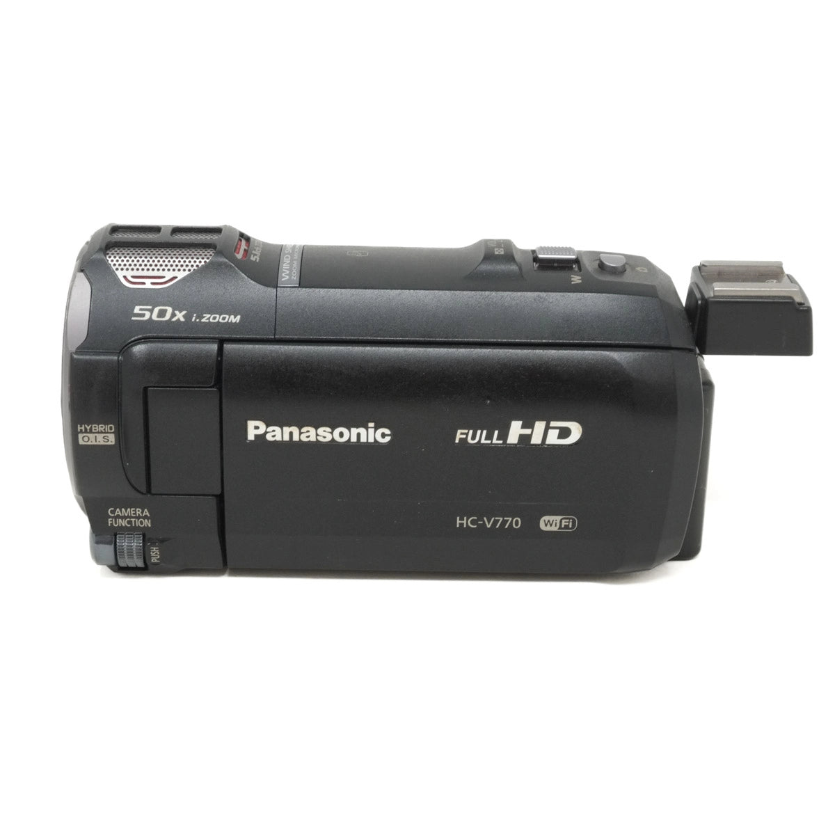Used Panasonic HC-V770 High Definition Video Camera - side angle