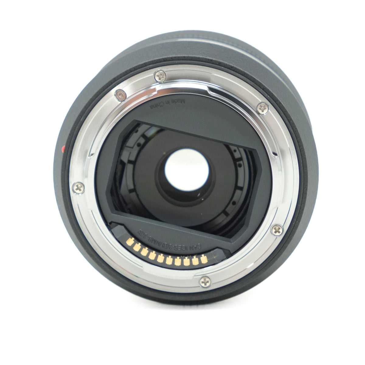 Camera lens on a white background