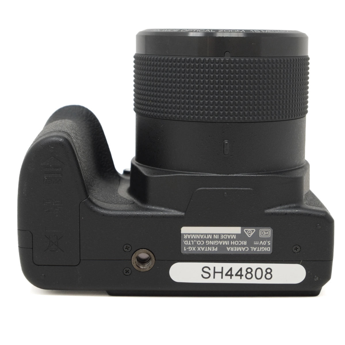 Used Pentax XG-1 Bridge camera with case - bottom angle