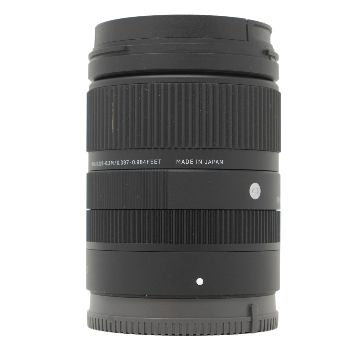 Used Sigma 18-50mm F2.8 DC DN Contemporary lens in Sony Mount - side angle