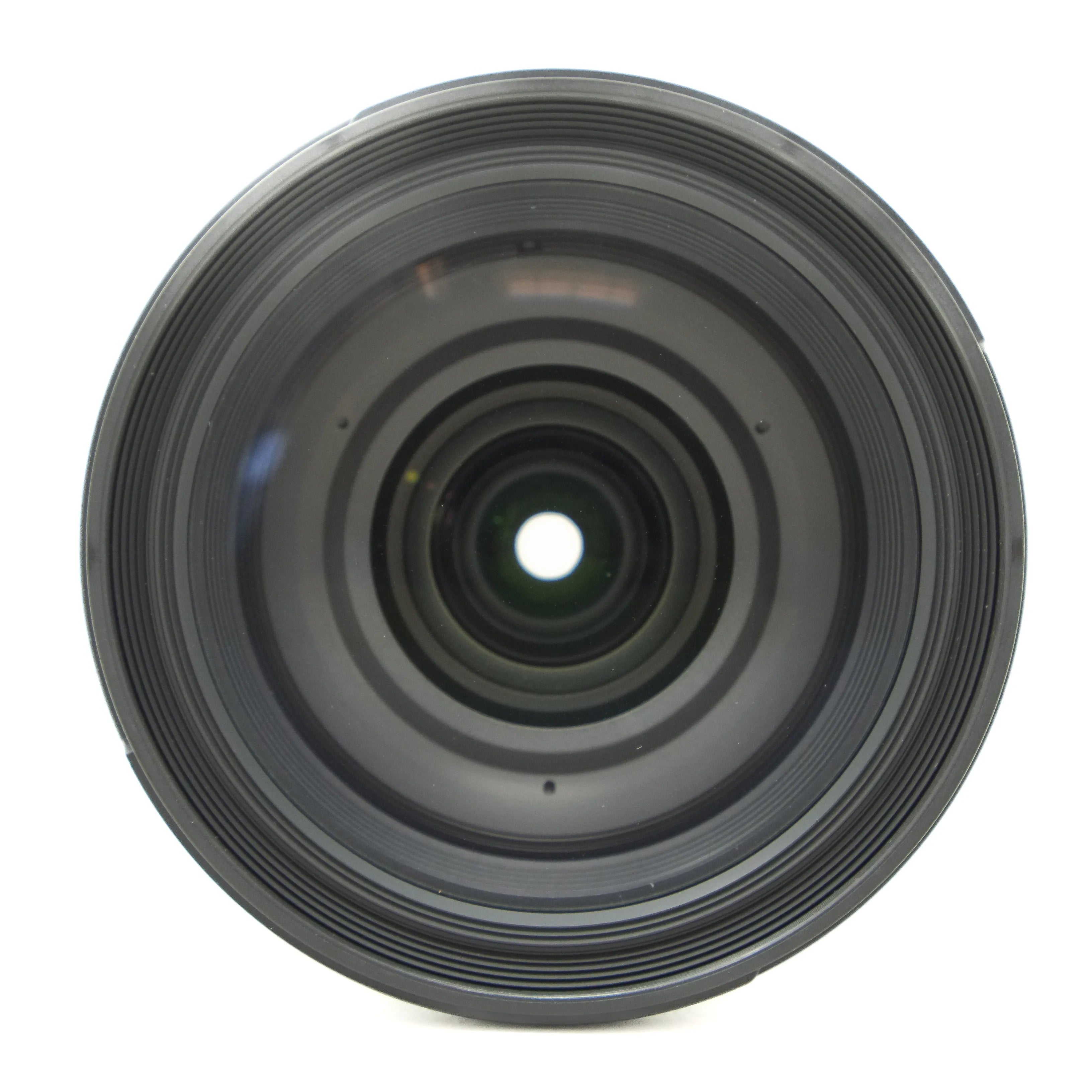 Camera lens on a white background