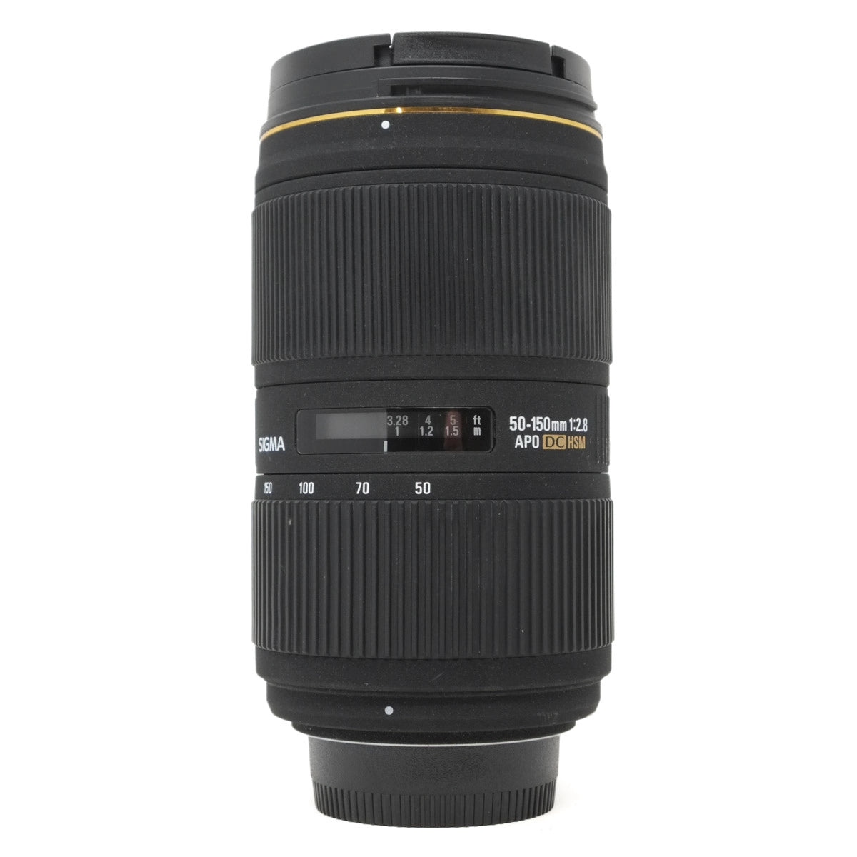 Used Sigma 50-150mm F2.8 APO DC HSM lens in Nikon F Mount - front angle