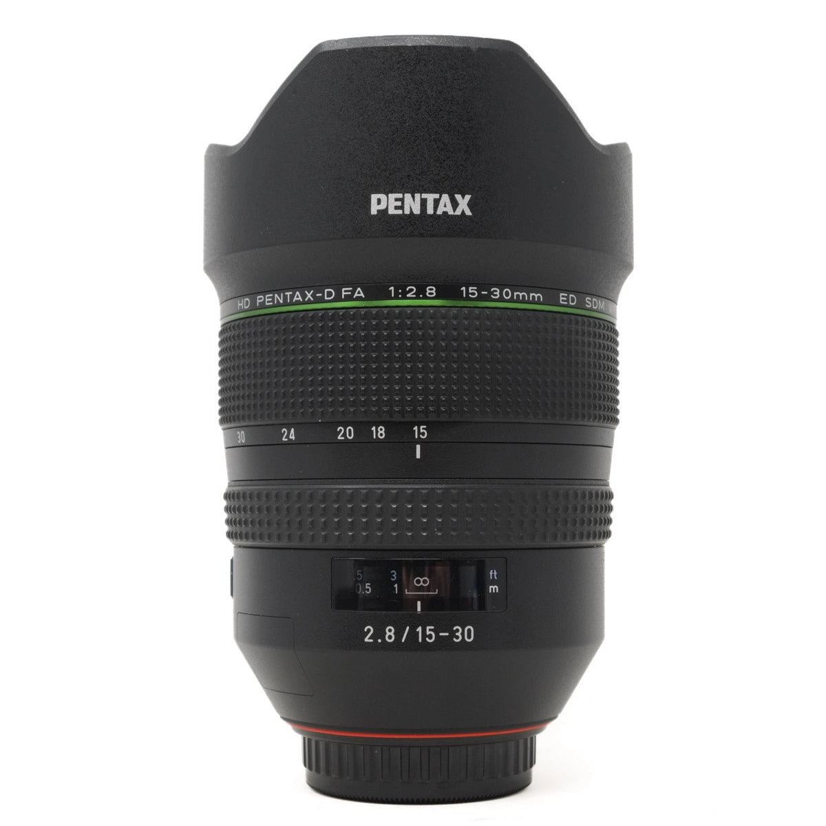 Pentax camera lens on a white background