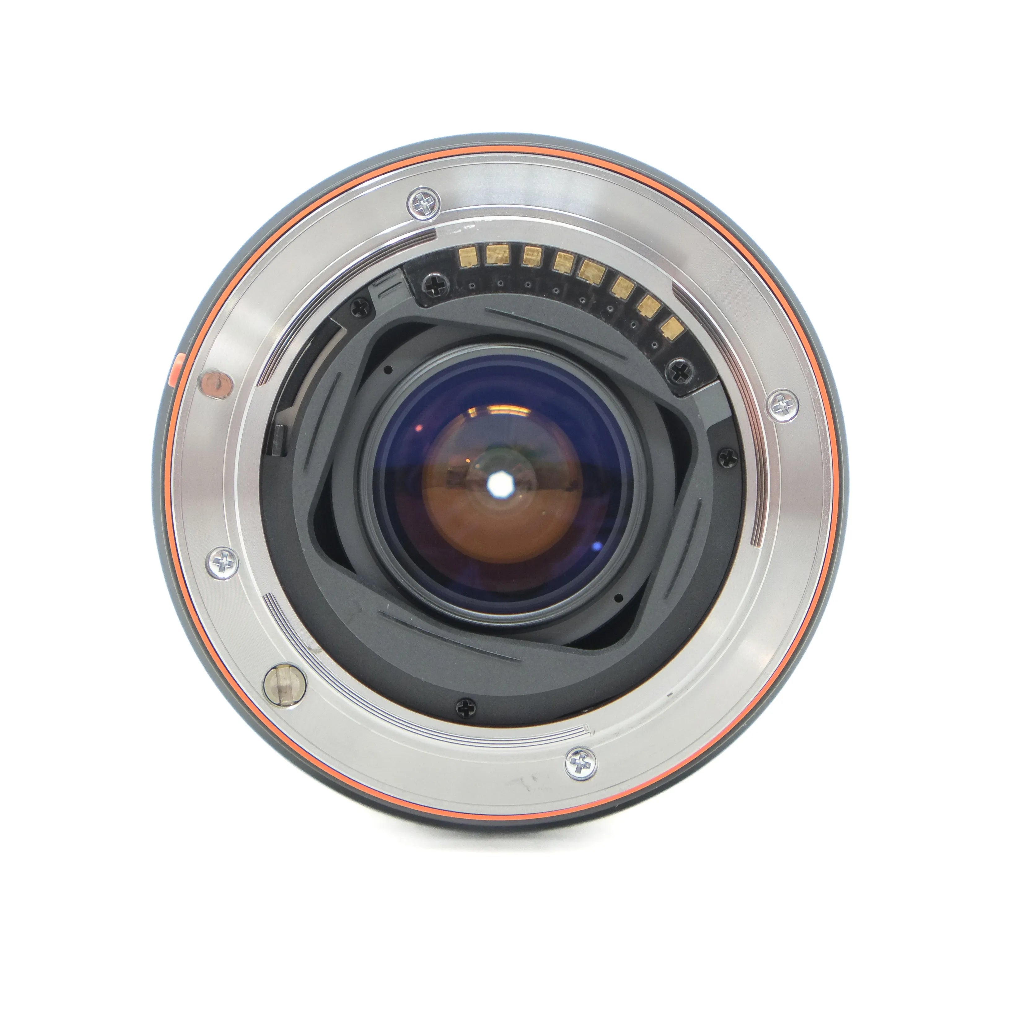 Camera lens on a white background