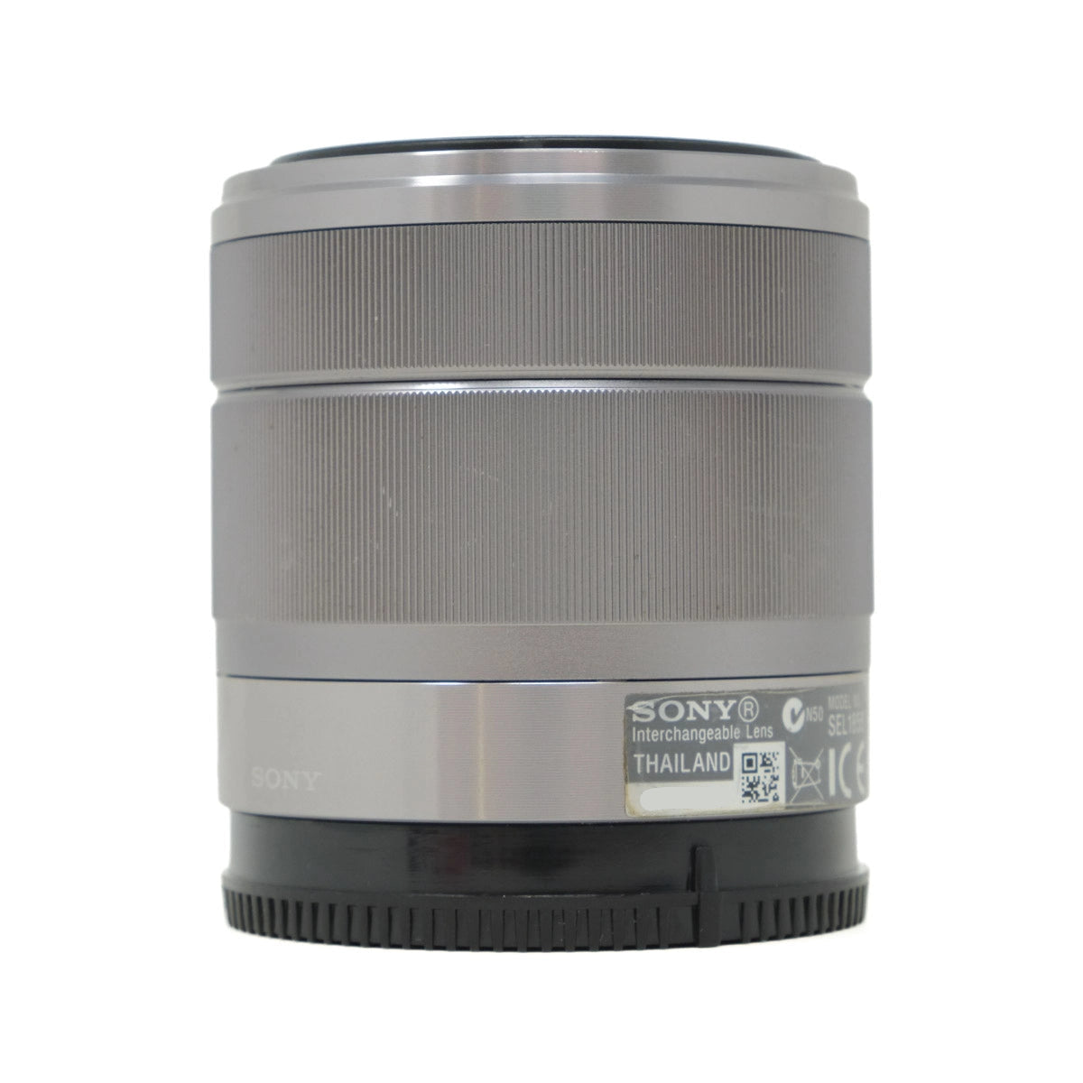 Sony camera lens on a white background