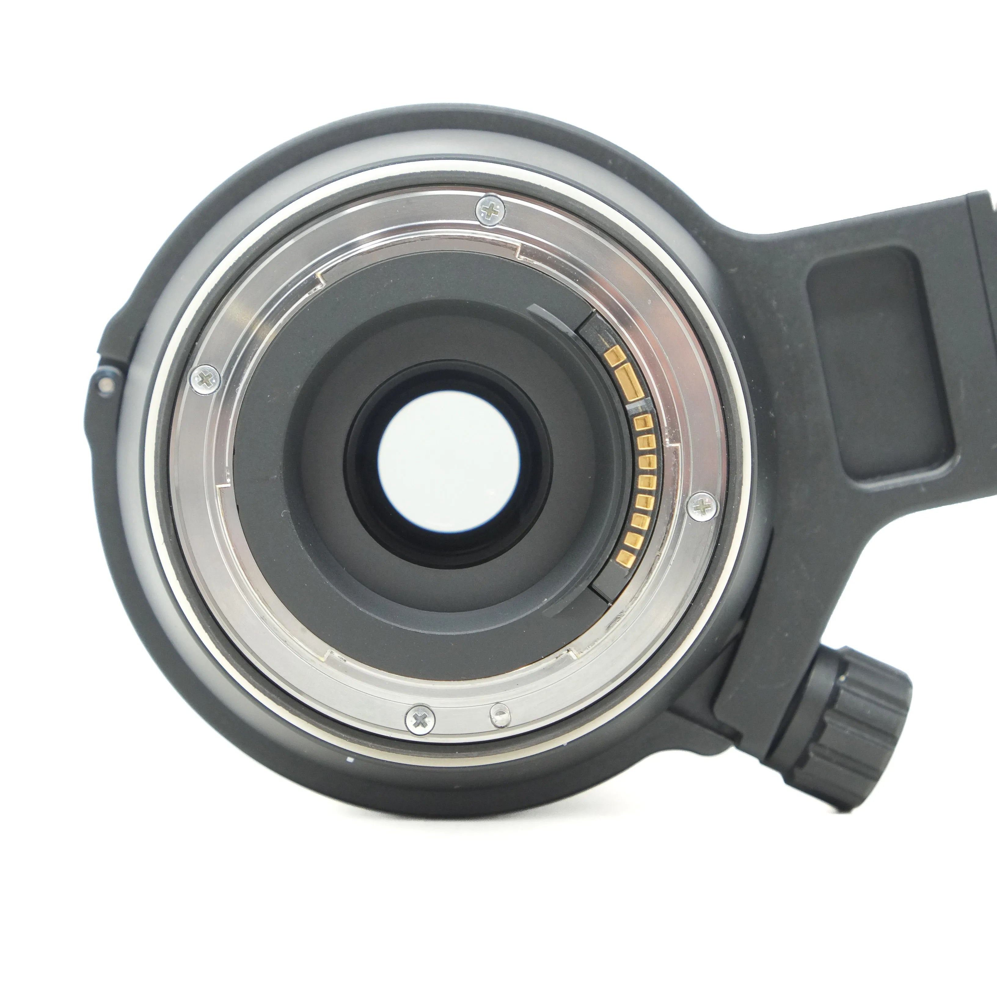 Camera lens on a white background