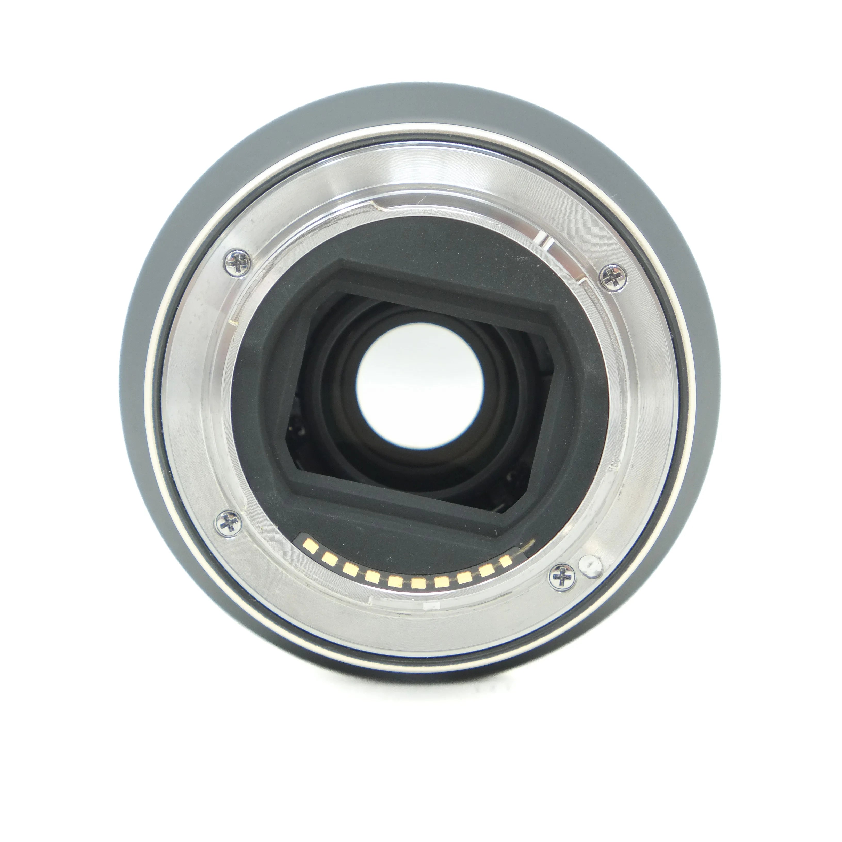 Camera lens on a white background