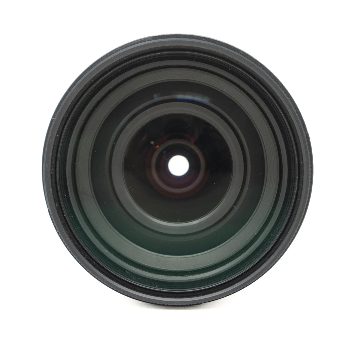 Camera lens on a white background