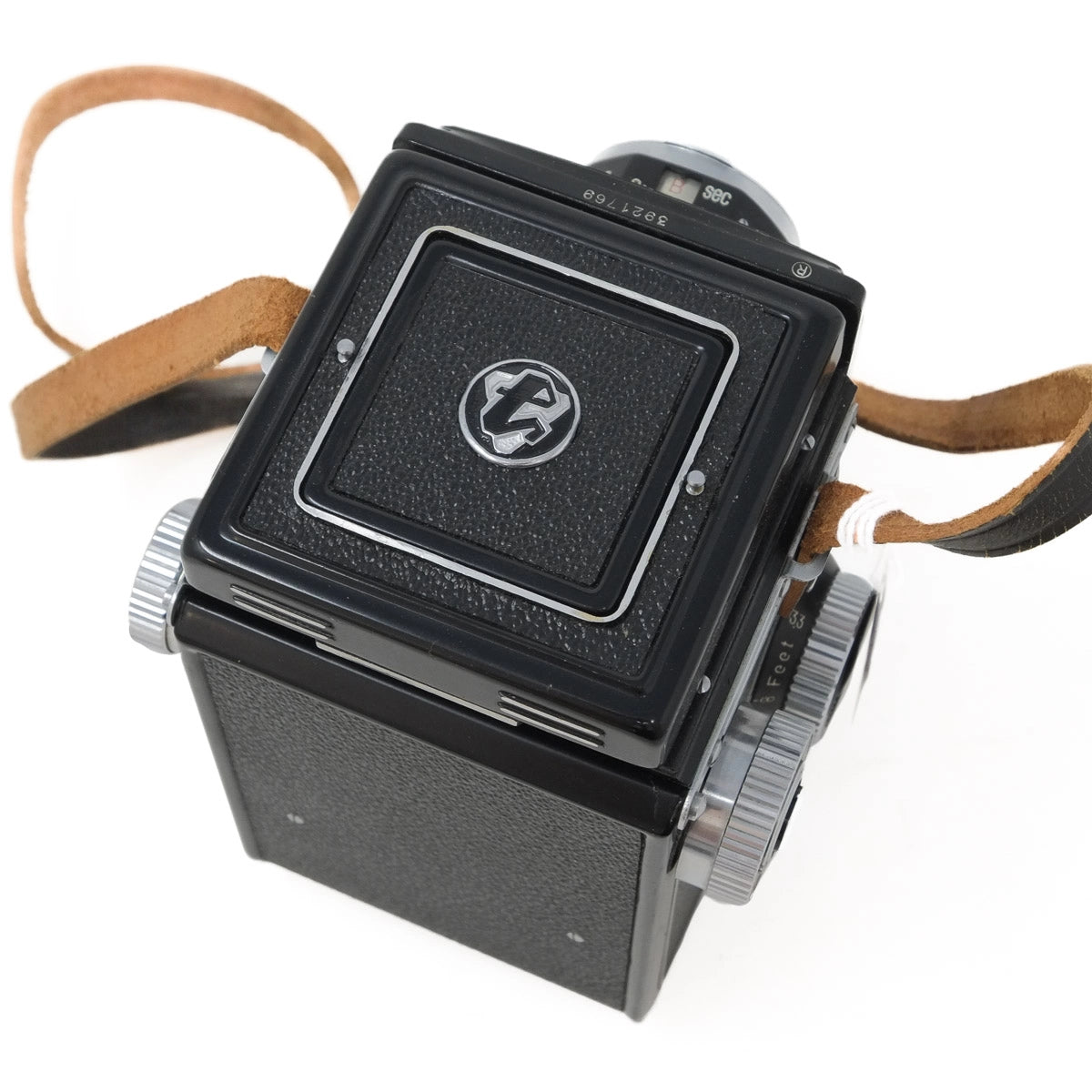 Used Yashica 635 6X6 medium format film camera - top angle