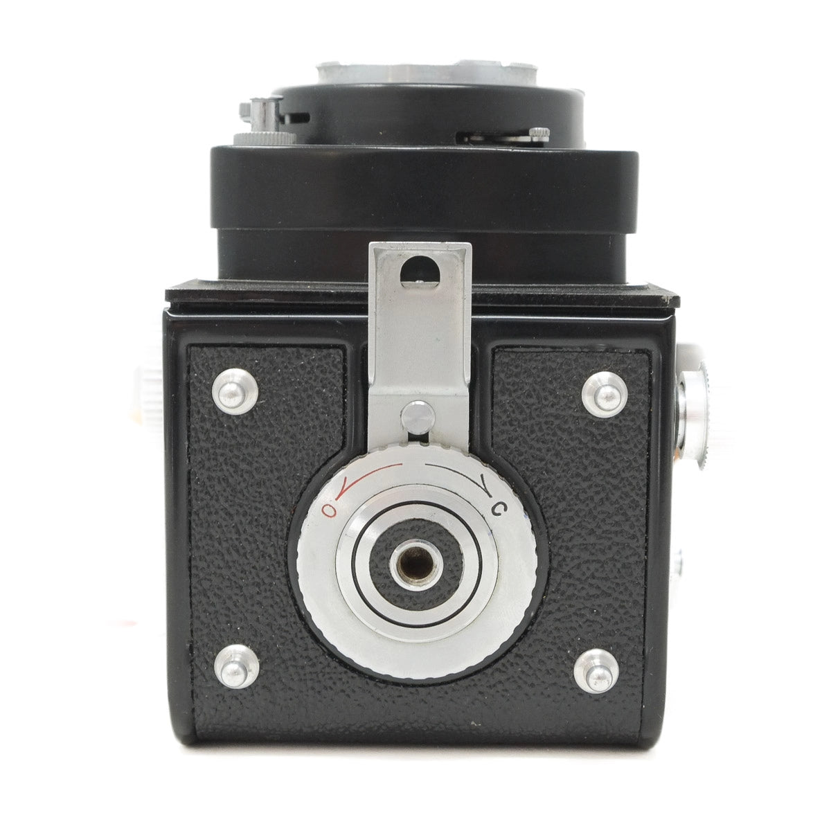 Used Yashica 635 6X6 medium format film camera - bottom angle