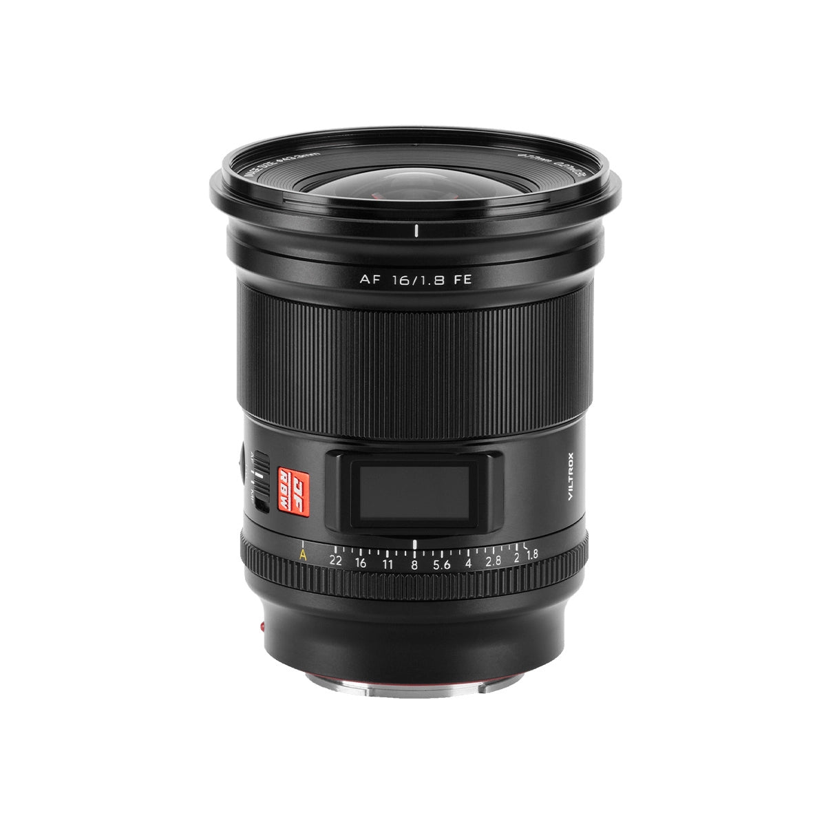 VILTROX AF 16mm F1.8 Full Frame Wide Angle Lens For Sony E-mount top angle
