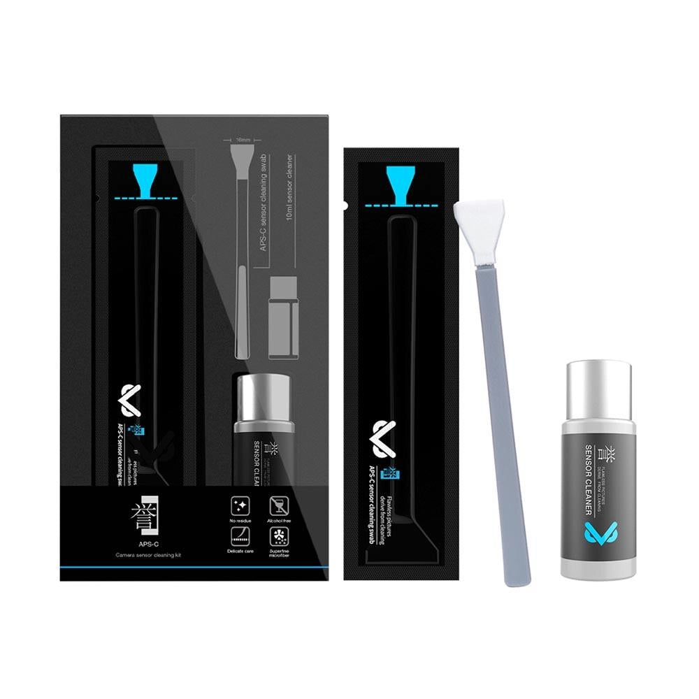 VSGO APS-C Frame Sensor Cleaning Rod Kit front angle of box and contents
