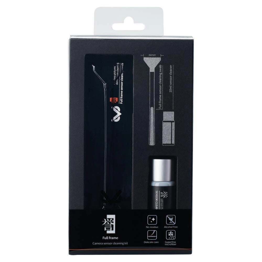 VSGO Full-Frame Sensor Cleaning Rod Kit front angle of box