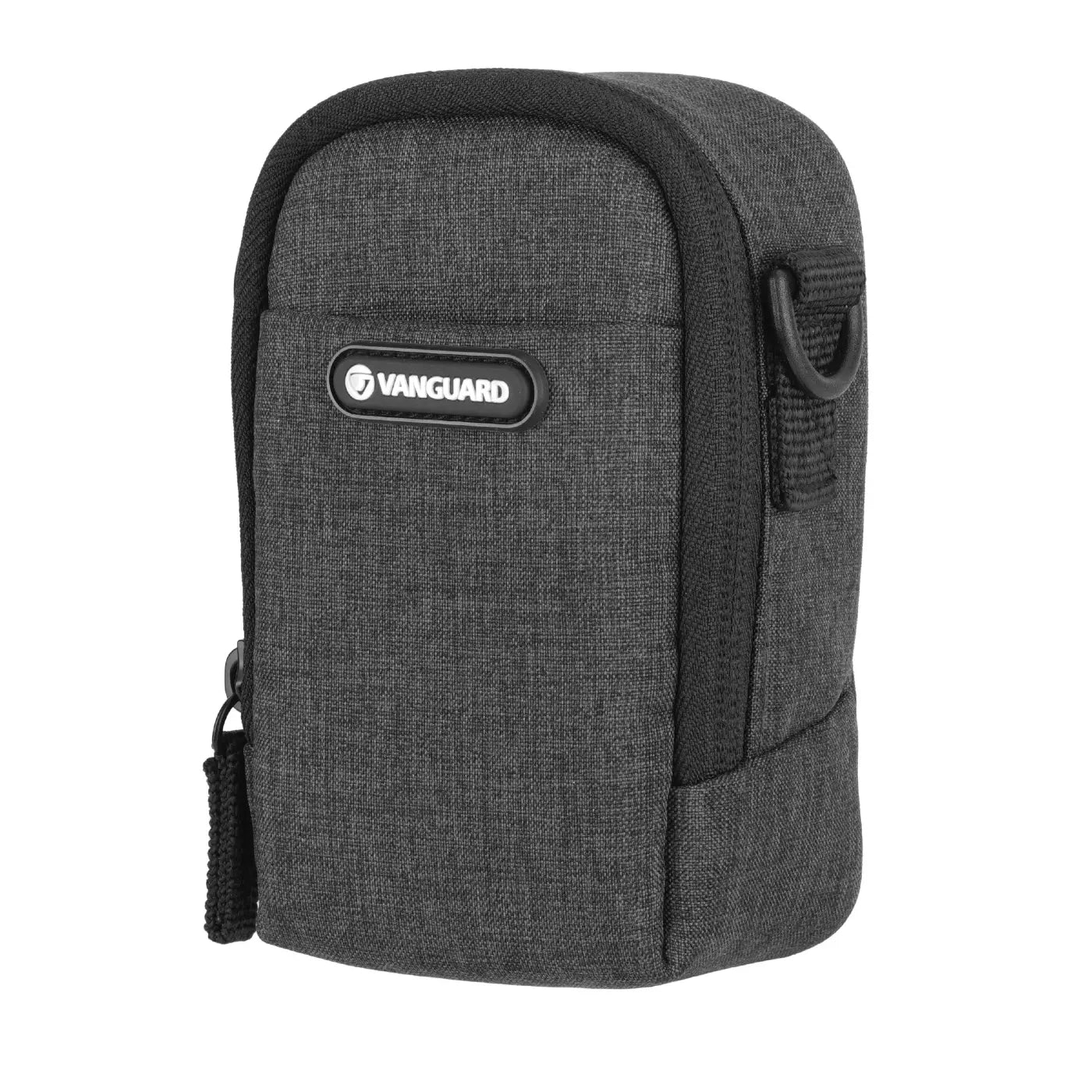 Gray camera case with Vanguard logo on a white background
