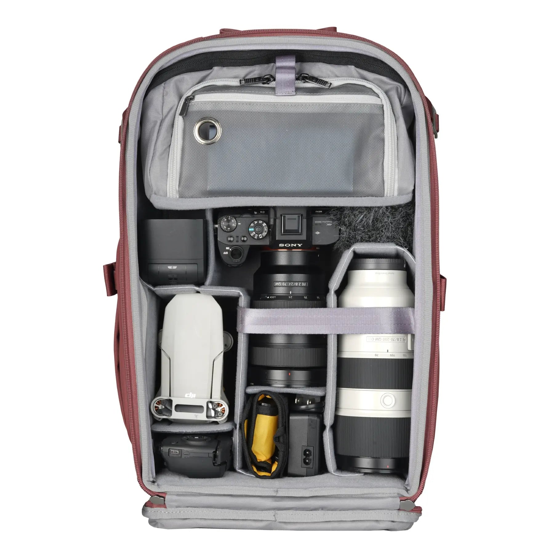 Vanguard VEO Metro B25L Camera Backpack - Burgundy