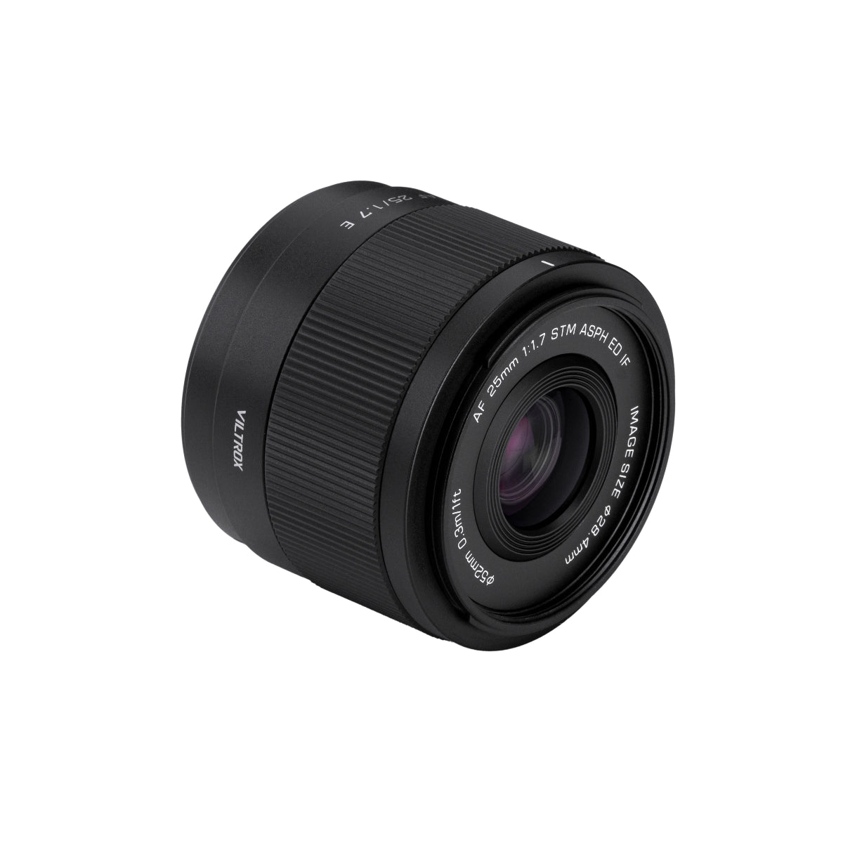 Viltrox AF 25mm F1.7 Lens - Sony E Mount side angle 2