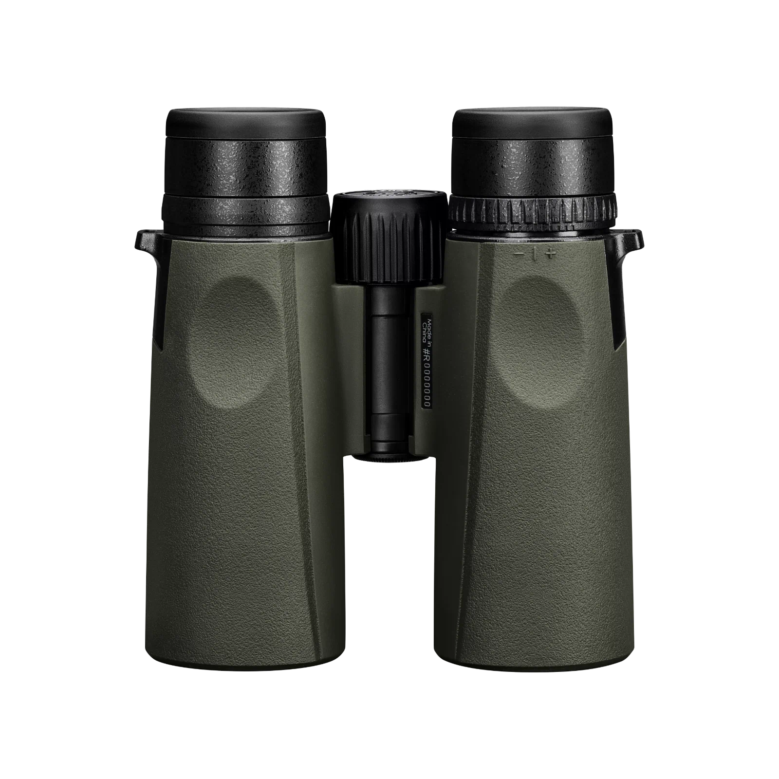 Vortex binoculars in olive green with black eyecups and central focus wheel, shown against a plain white background.