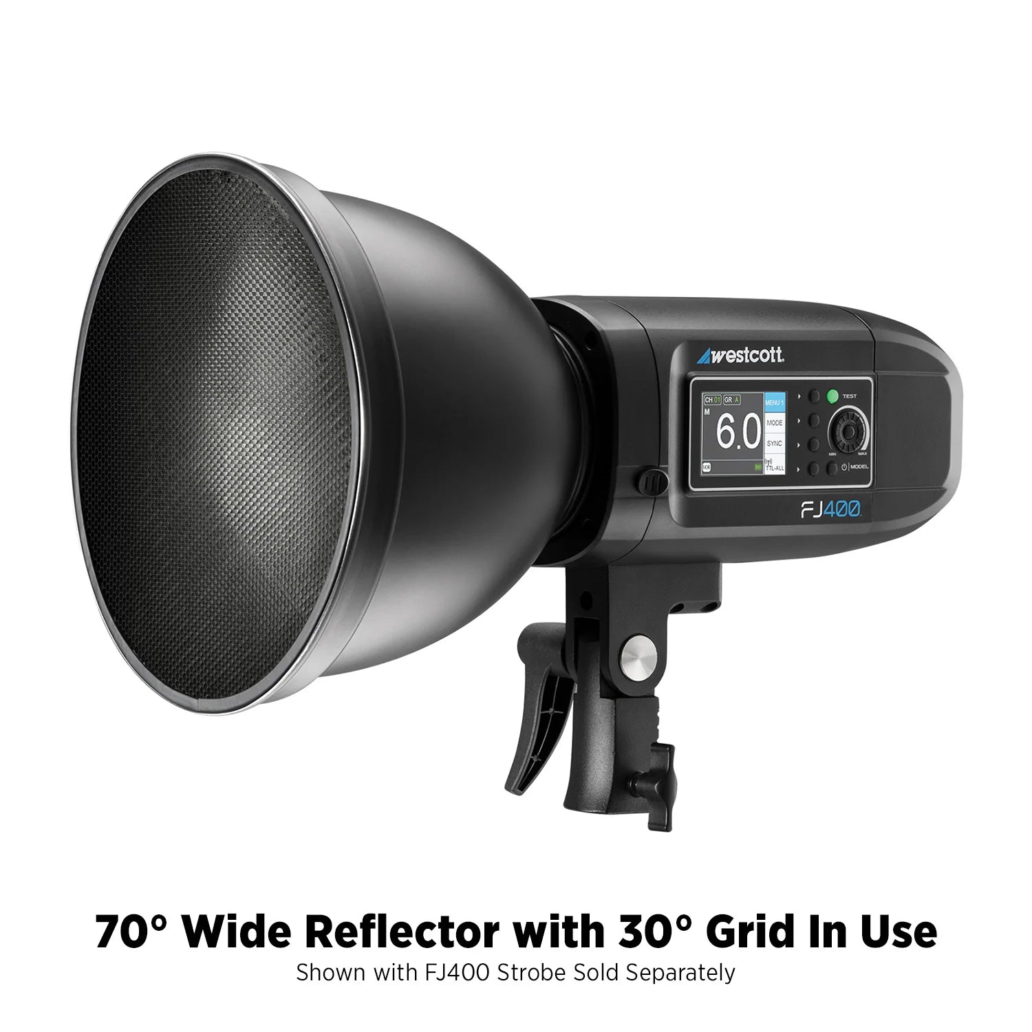 Westcott 70° Wide Reflector with Honeycomb Grids
