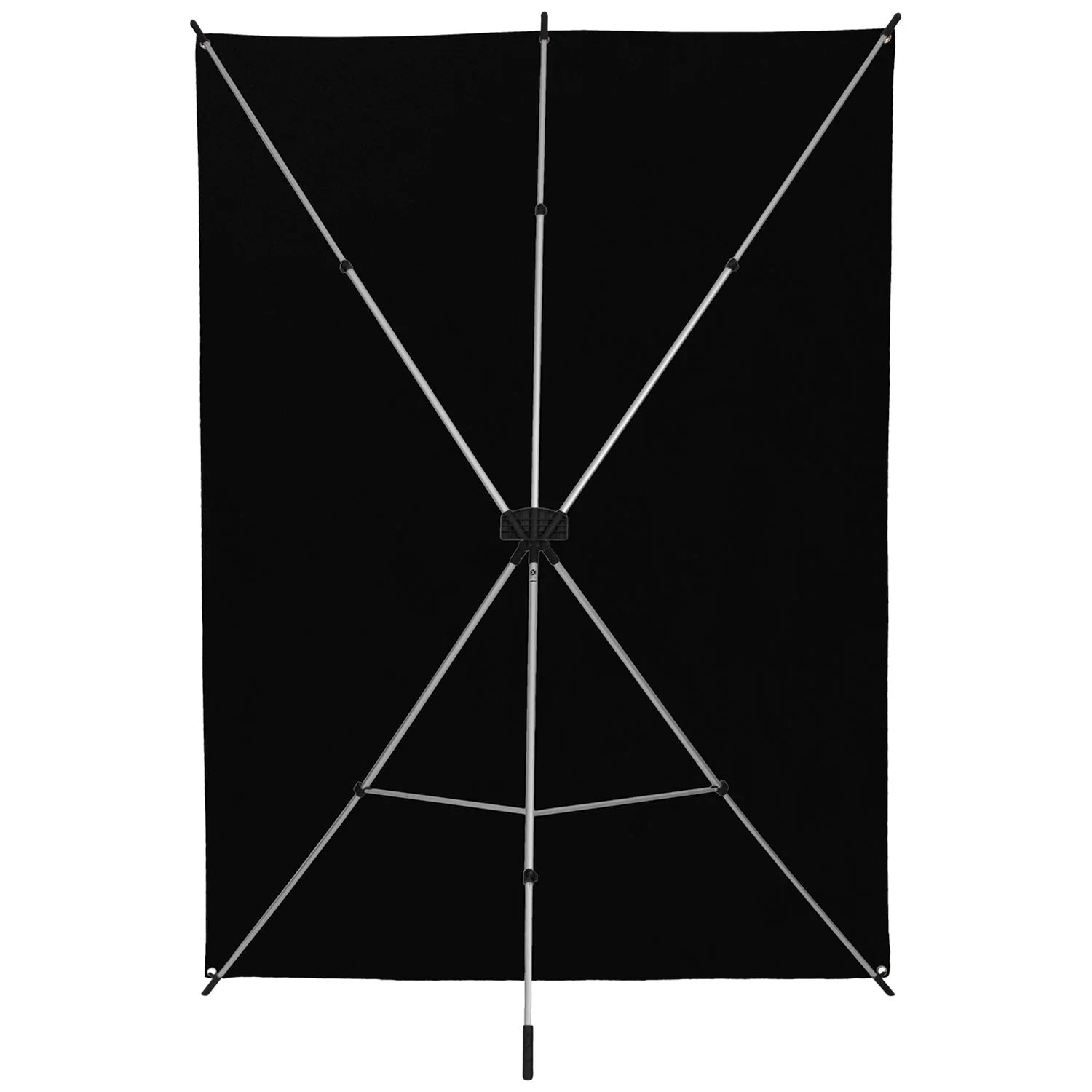 Westcott X-Drop Wrinkle-Resistant Backdrop - Rich Black Kit (5' x 7')