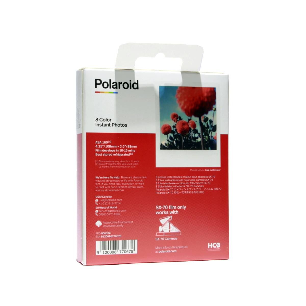Polaroid Instant Colour Film for SX-70 cameras - 8 exp